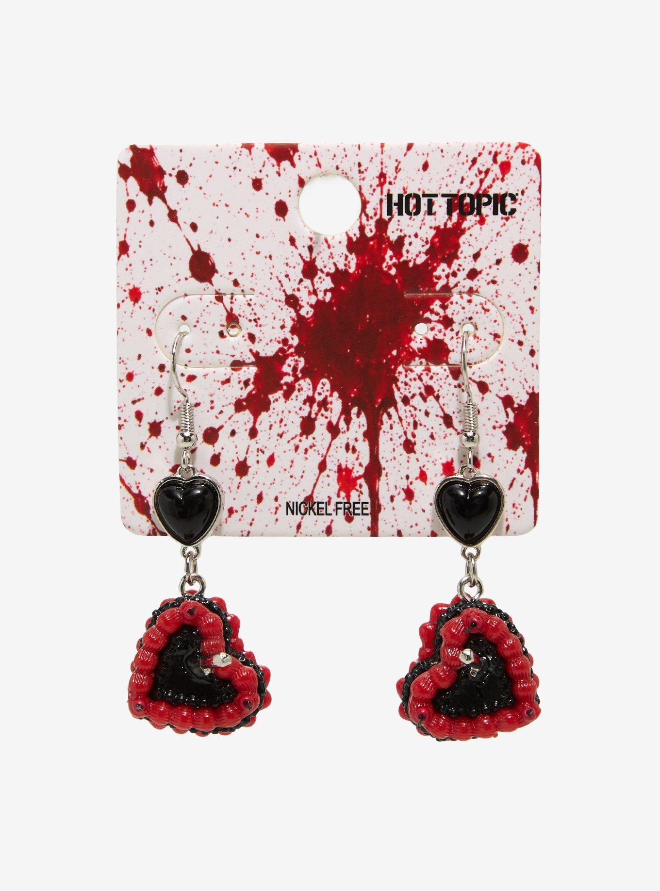 Bloody Knife Cake Earrings, , hi-res
