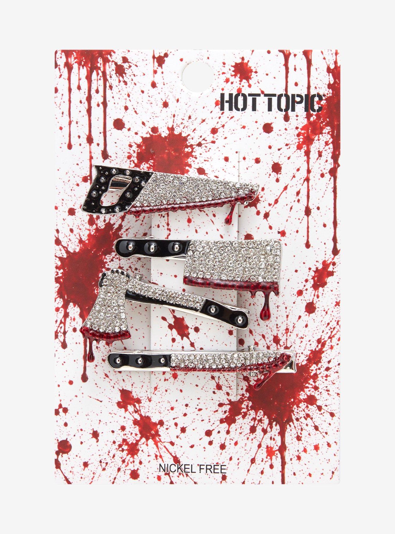 Bloody Weapons Rhinestone Hair Clip Set, , hi-res