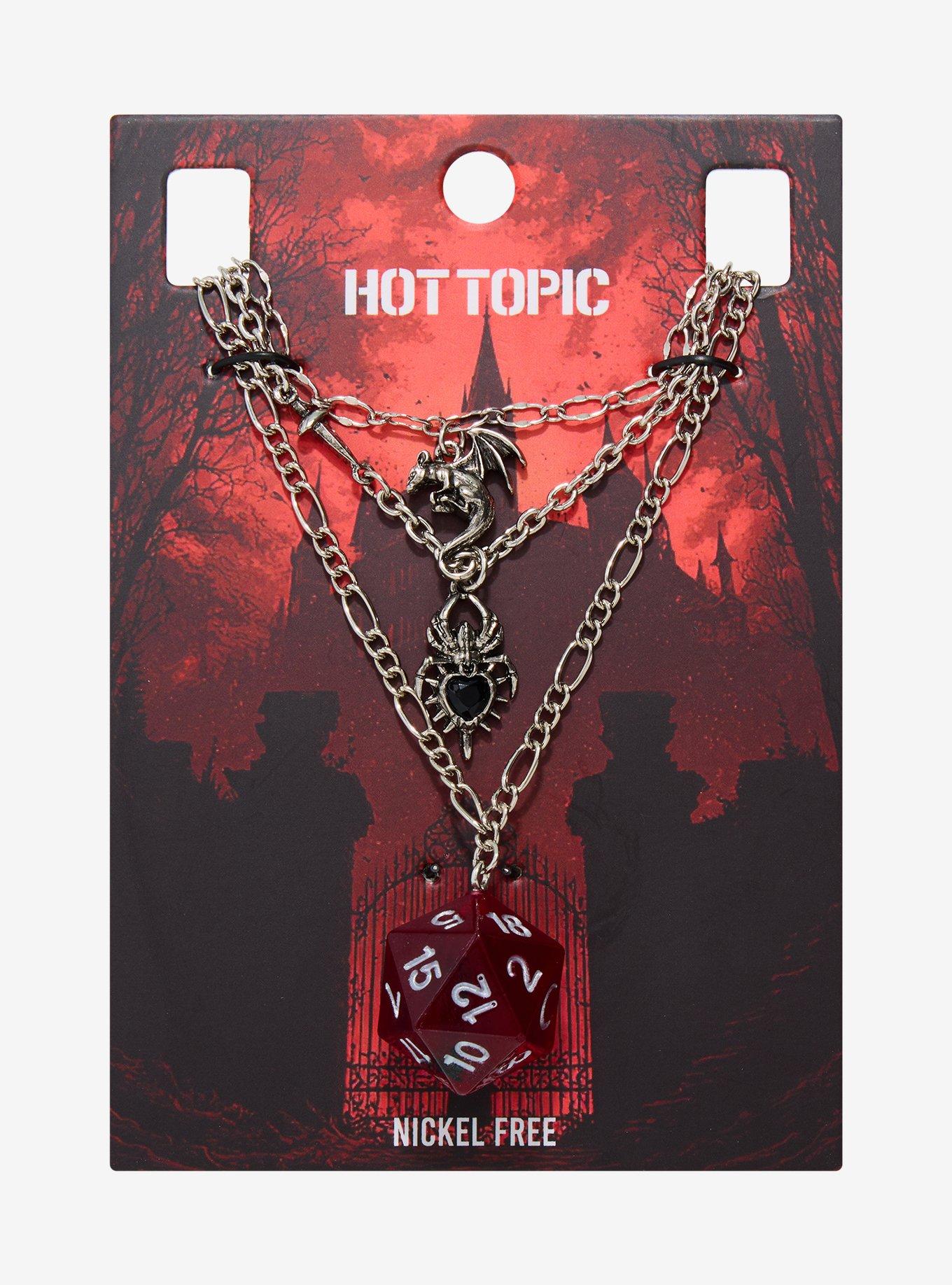 Dark Creature Dice Necklace Set | Hot Topic