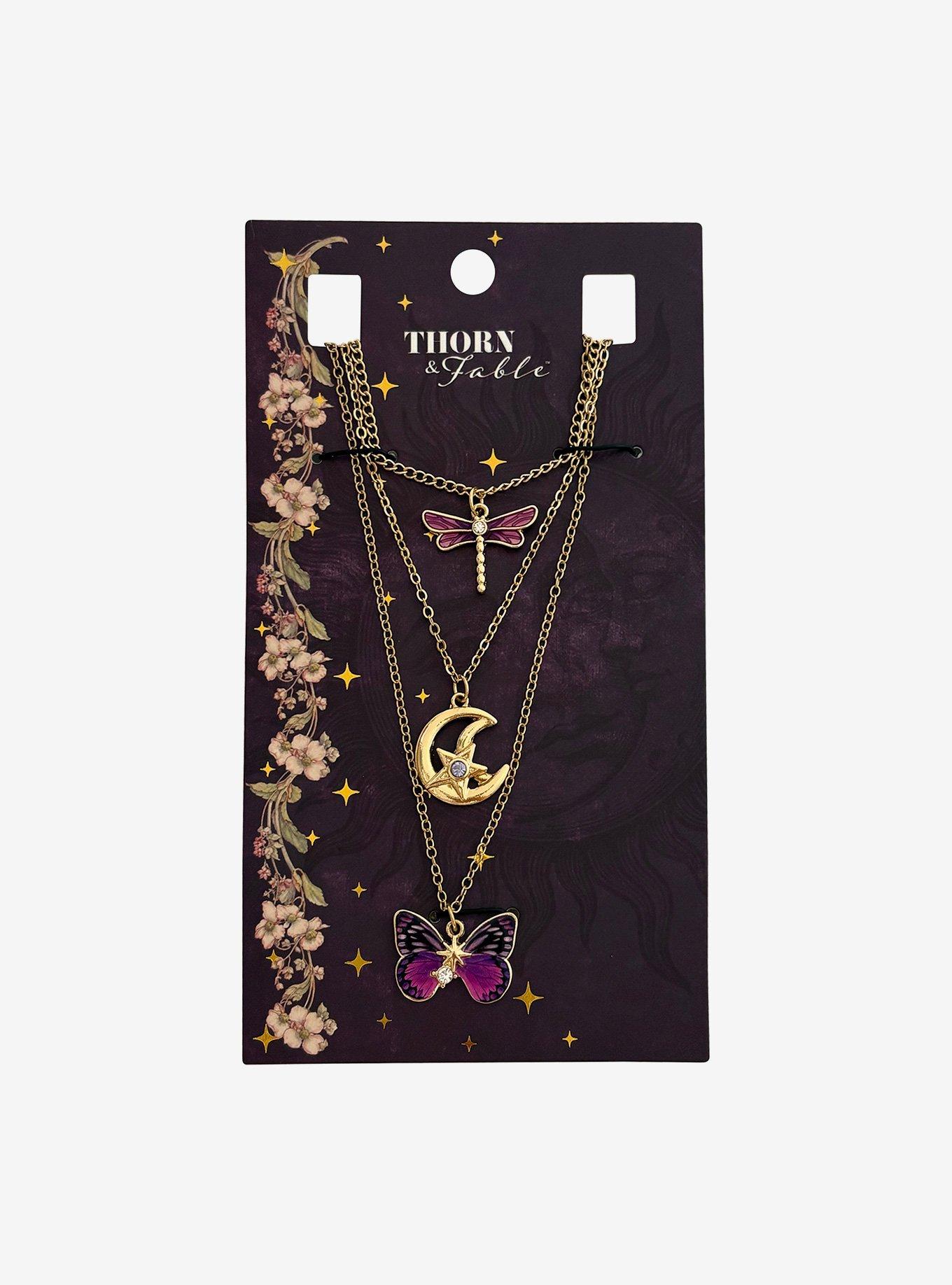 Thorn & Fable Moth Celestial Necklace Set