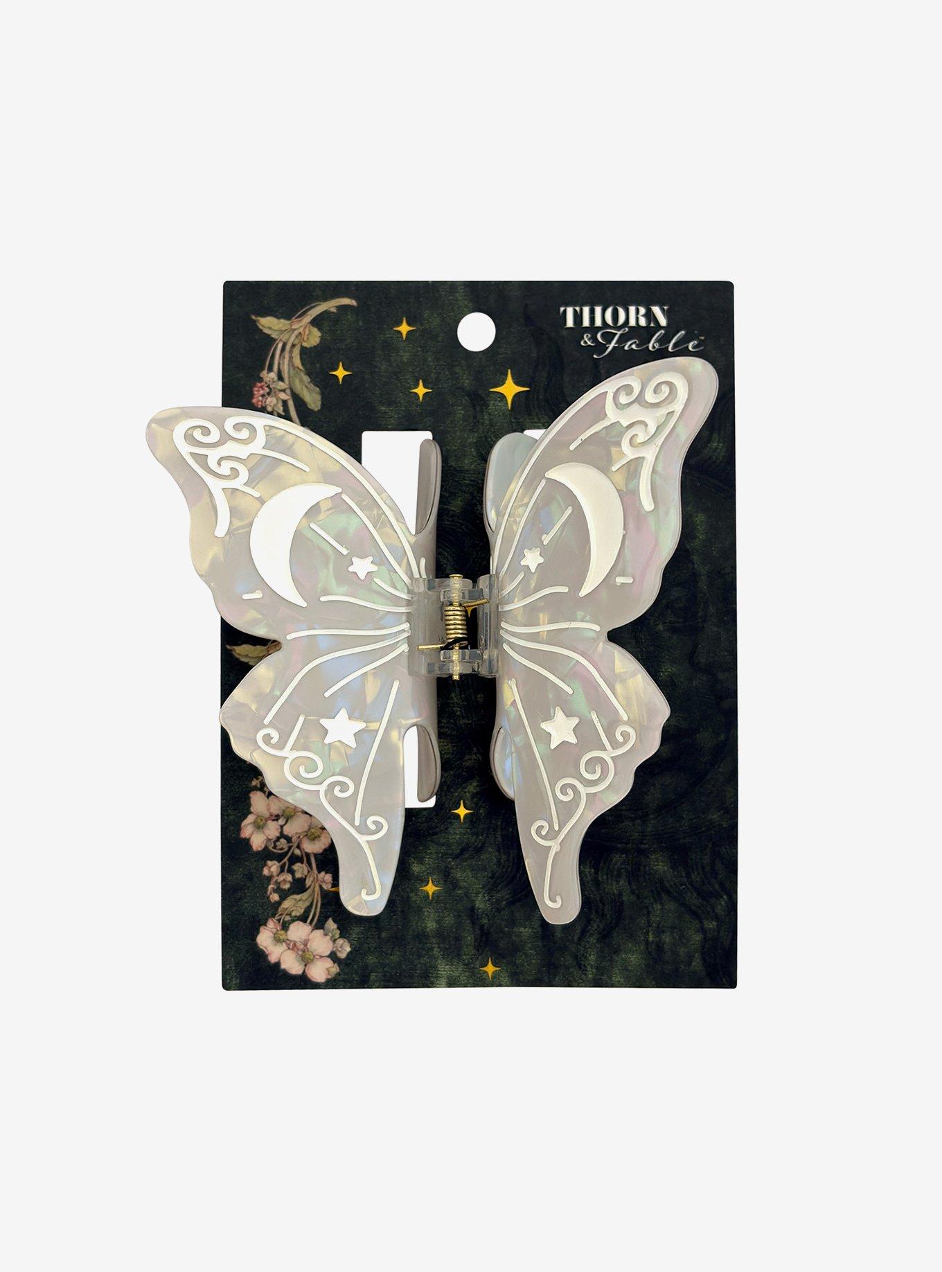 Thorn & Fable Lunar Moth Claw Hair Clip, , hi-res