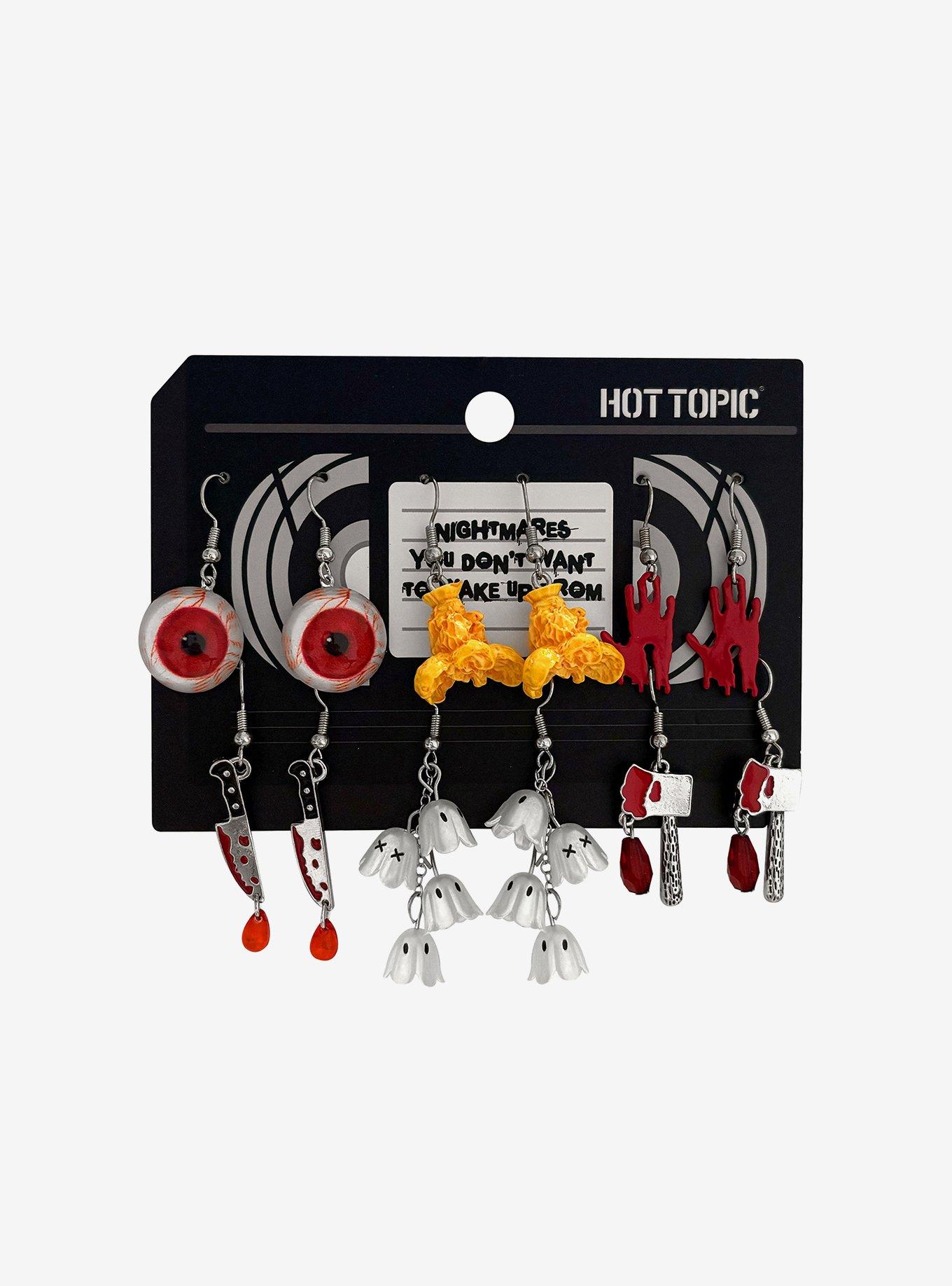 Horror Movie Club Drop Earring Set, , hi-res