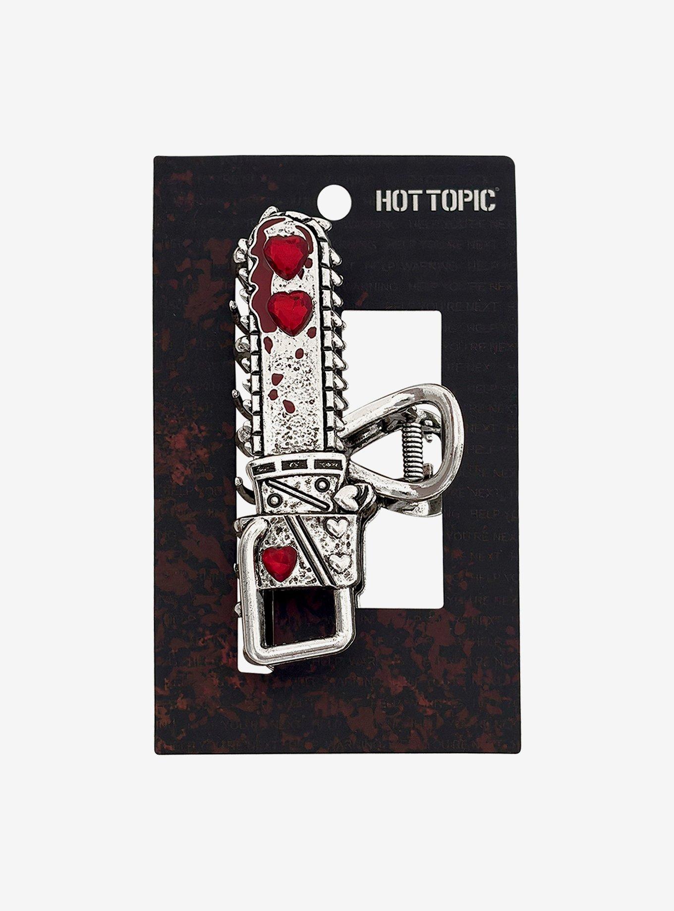 Bloody Chainsaw Claw Hair Clip, , hi-res