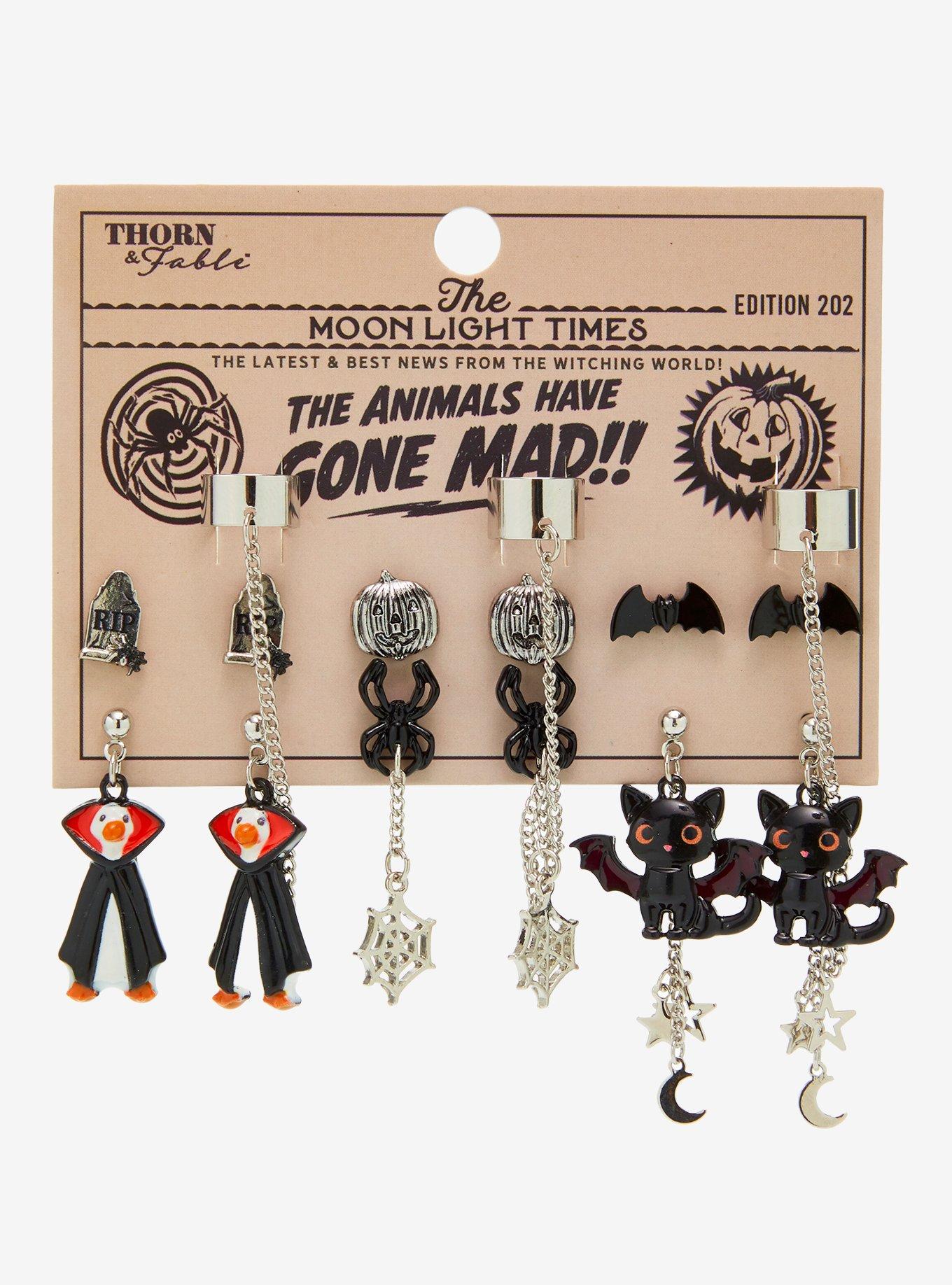 Thorn & Fable Halloween Goose Earring Set