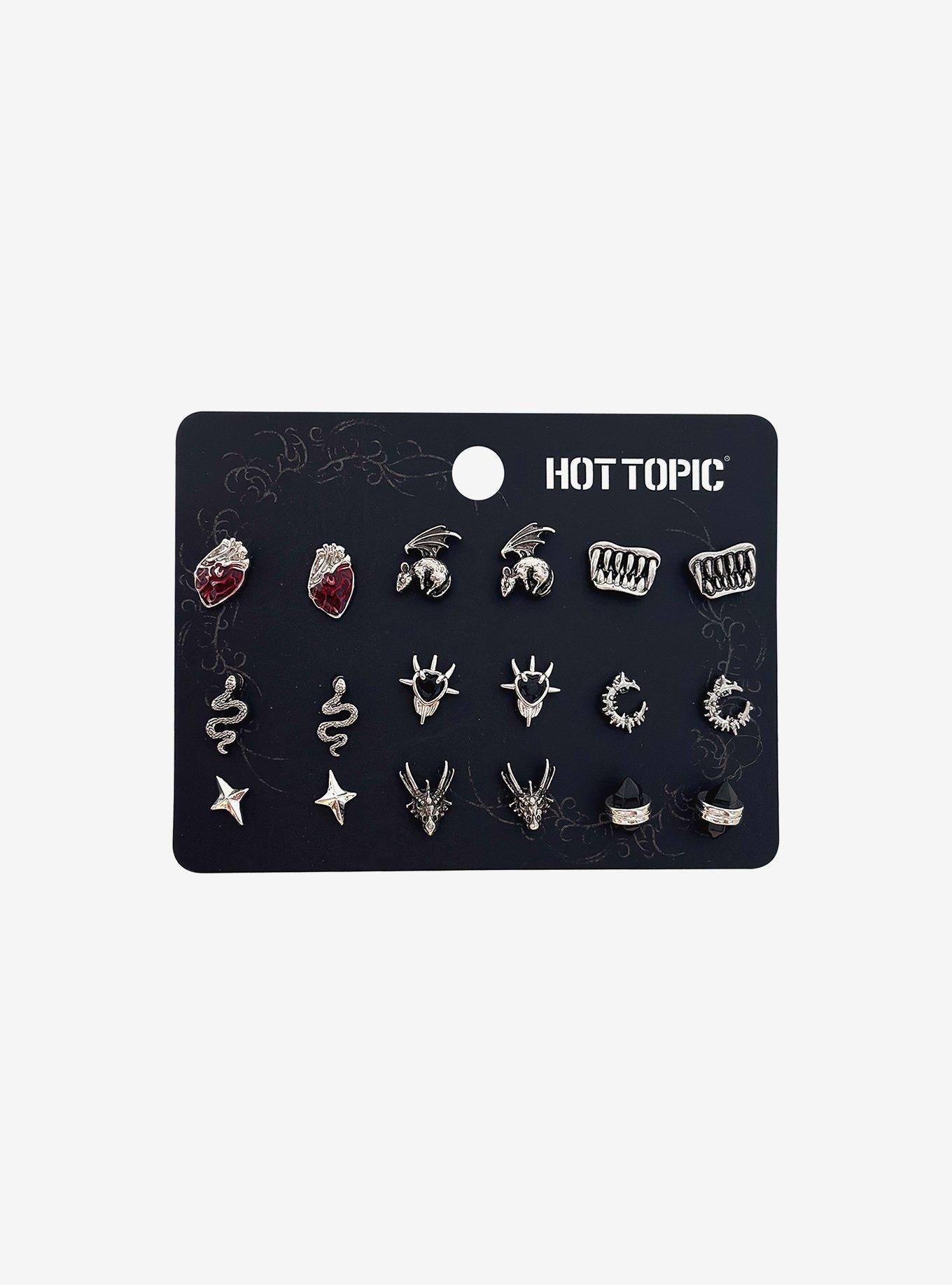 Gothic Creature Stud Earring Set, , hi-res
