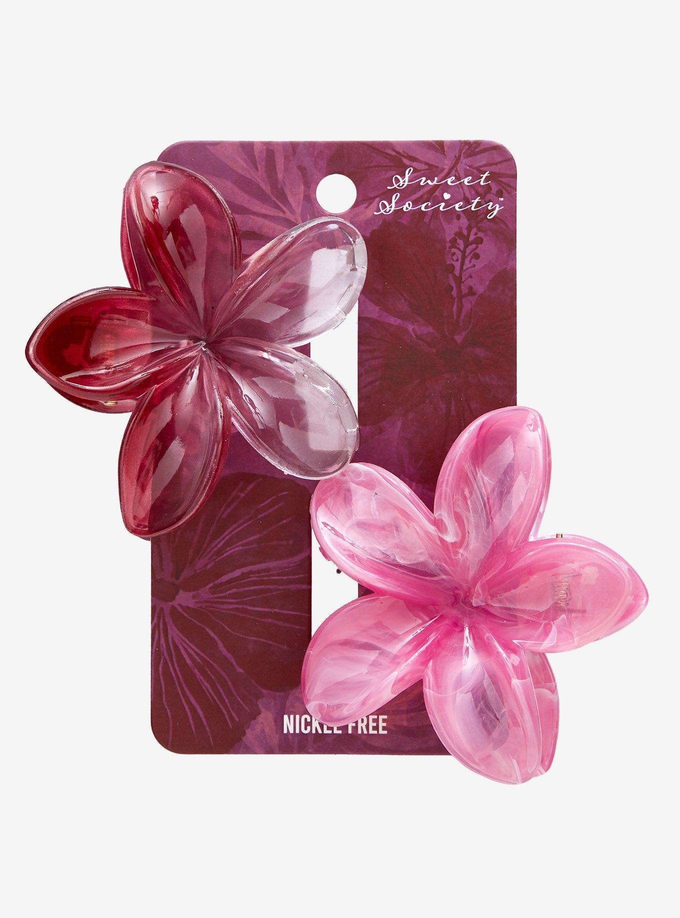 Sweet Society Hibiscus Claw Hair Clip Set, , hi-res