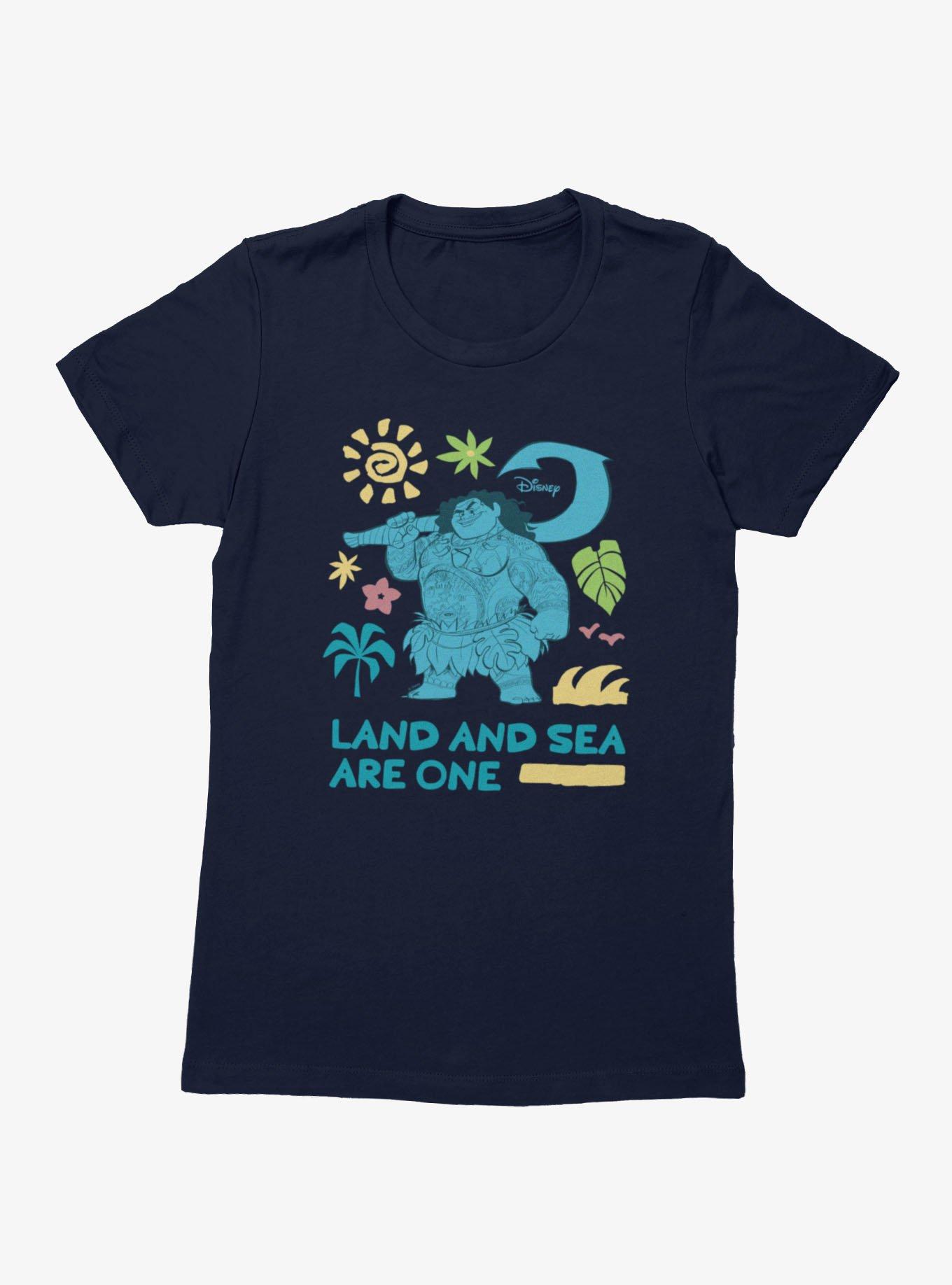 Disney Moana Land And Sea Are One Maui Womens T-Shirt, , hi-res