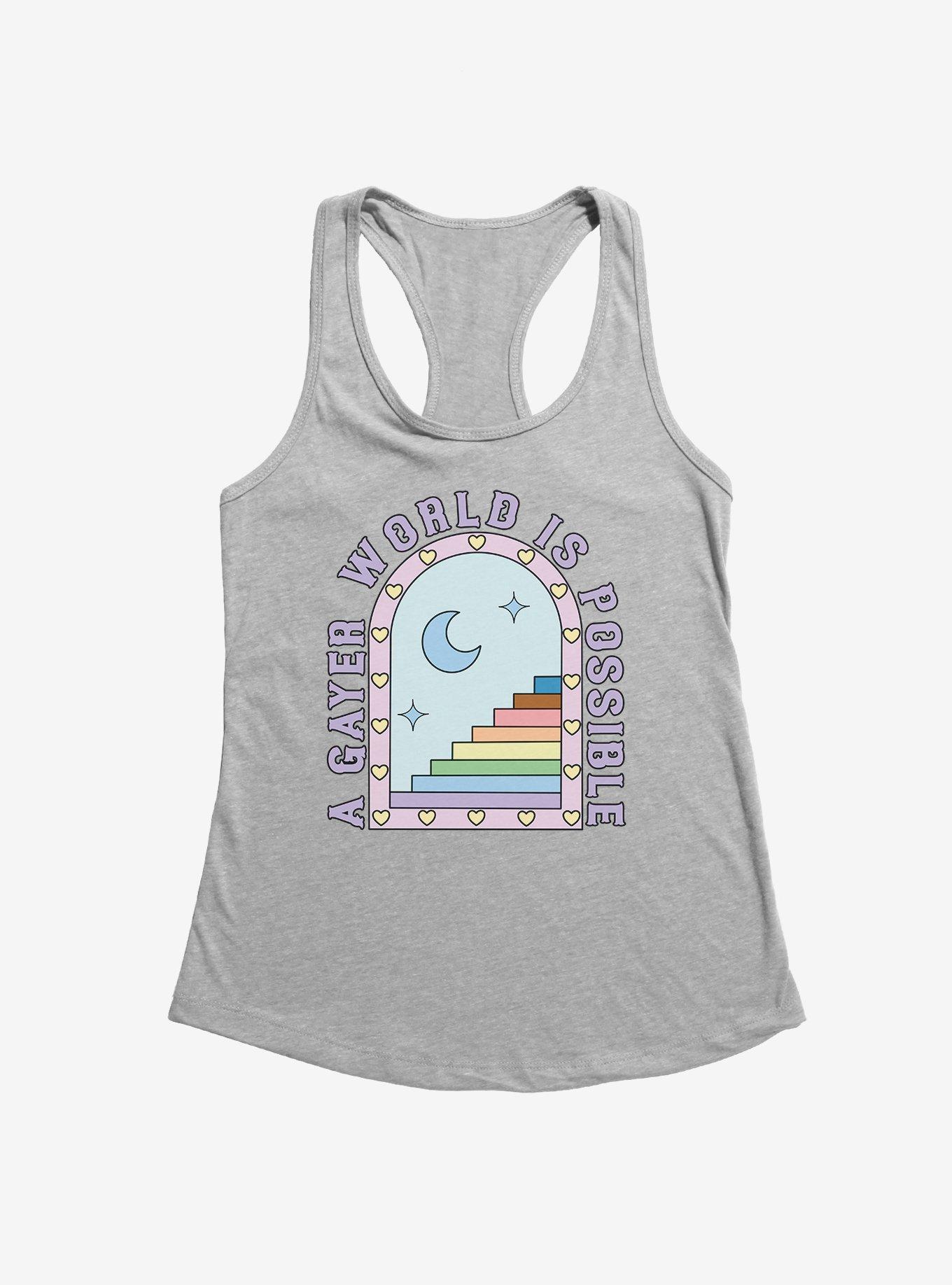 A Gayer World is Possible Girls Tank, , hi-res