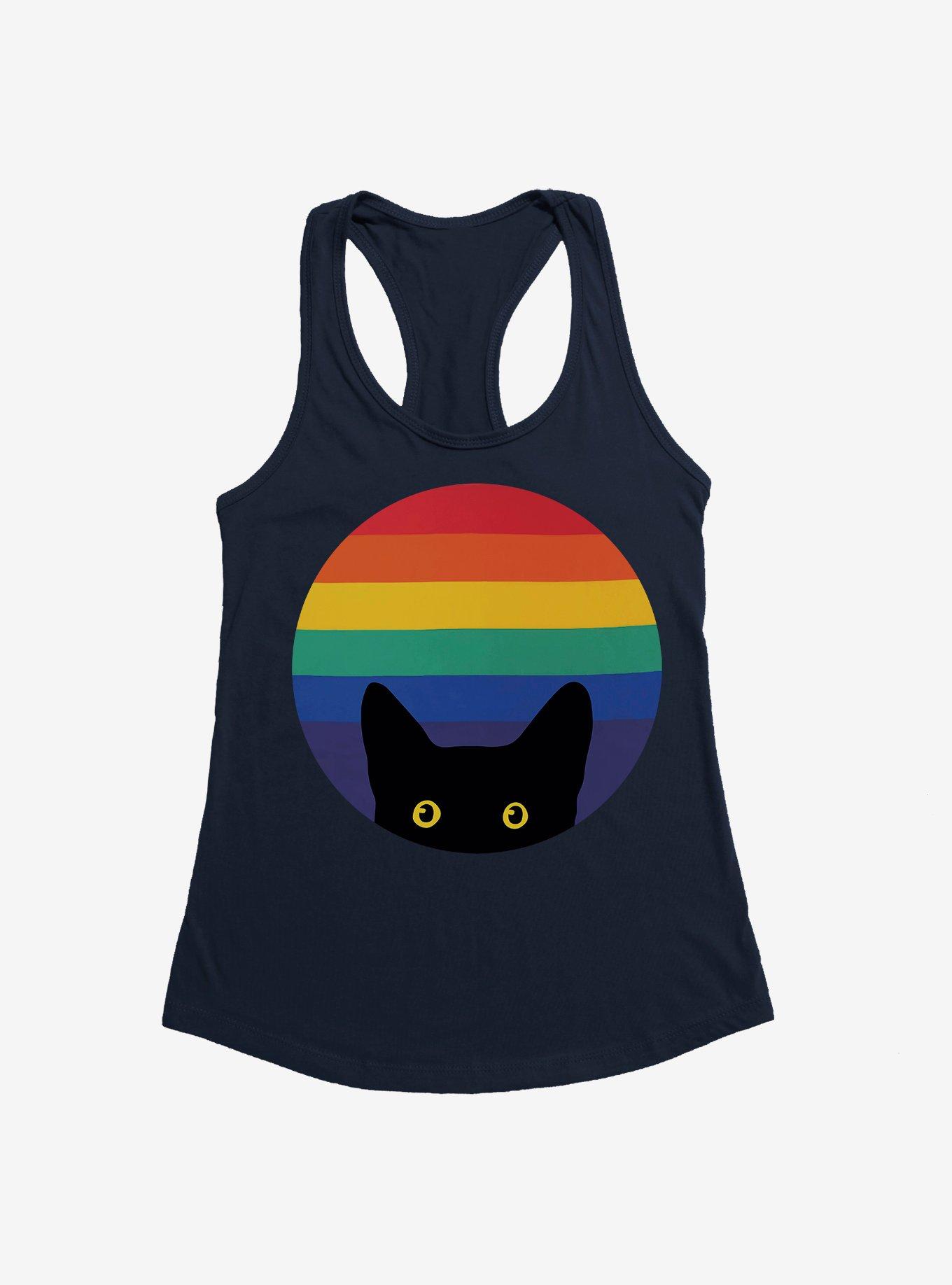 LGBTQ Peeking Cat Girls Tank, , hi-res