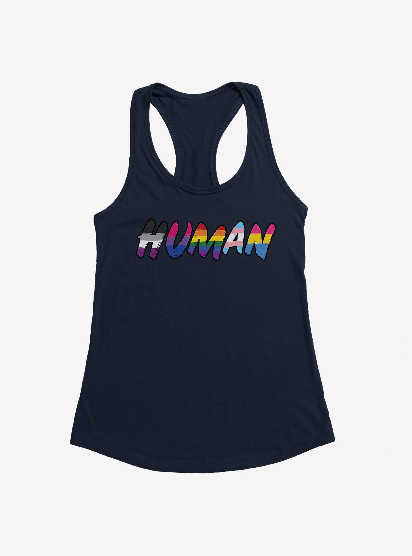 Human Pride Girls Tank, MIDNIGHT NAVY, hi-res