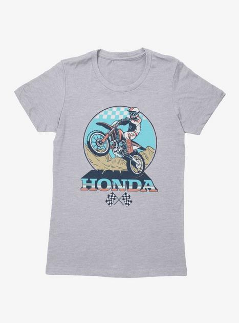 Honda Dirt Bike Racing Womens T-Shirt - GREY | BoxLunch