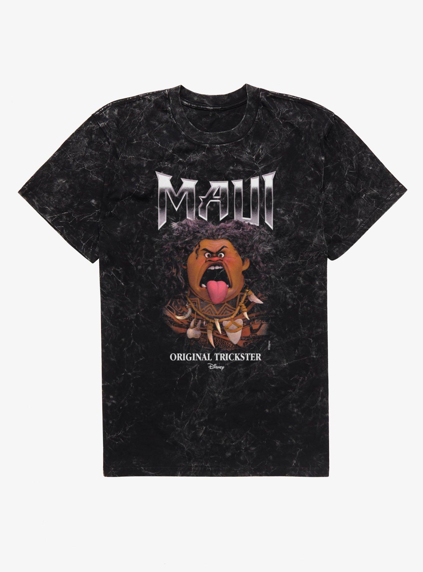 Disney Moana Original Trickster Maui Yell Mineral Wash T-Shirt, , hi-res