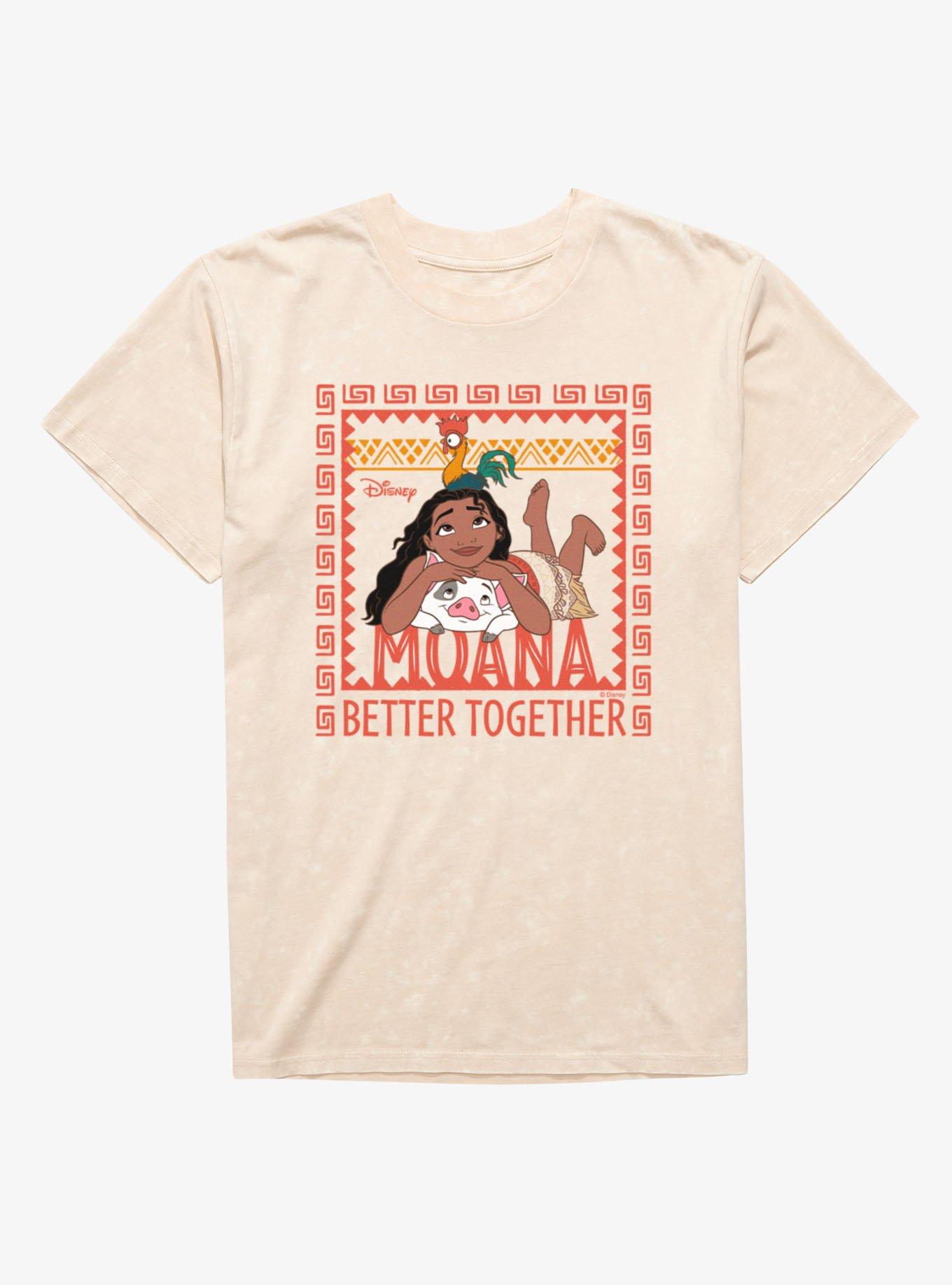 Disney Moana Better Together Frame Mineral Wash T-Shirt, , hi-res