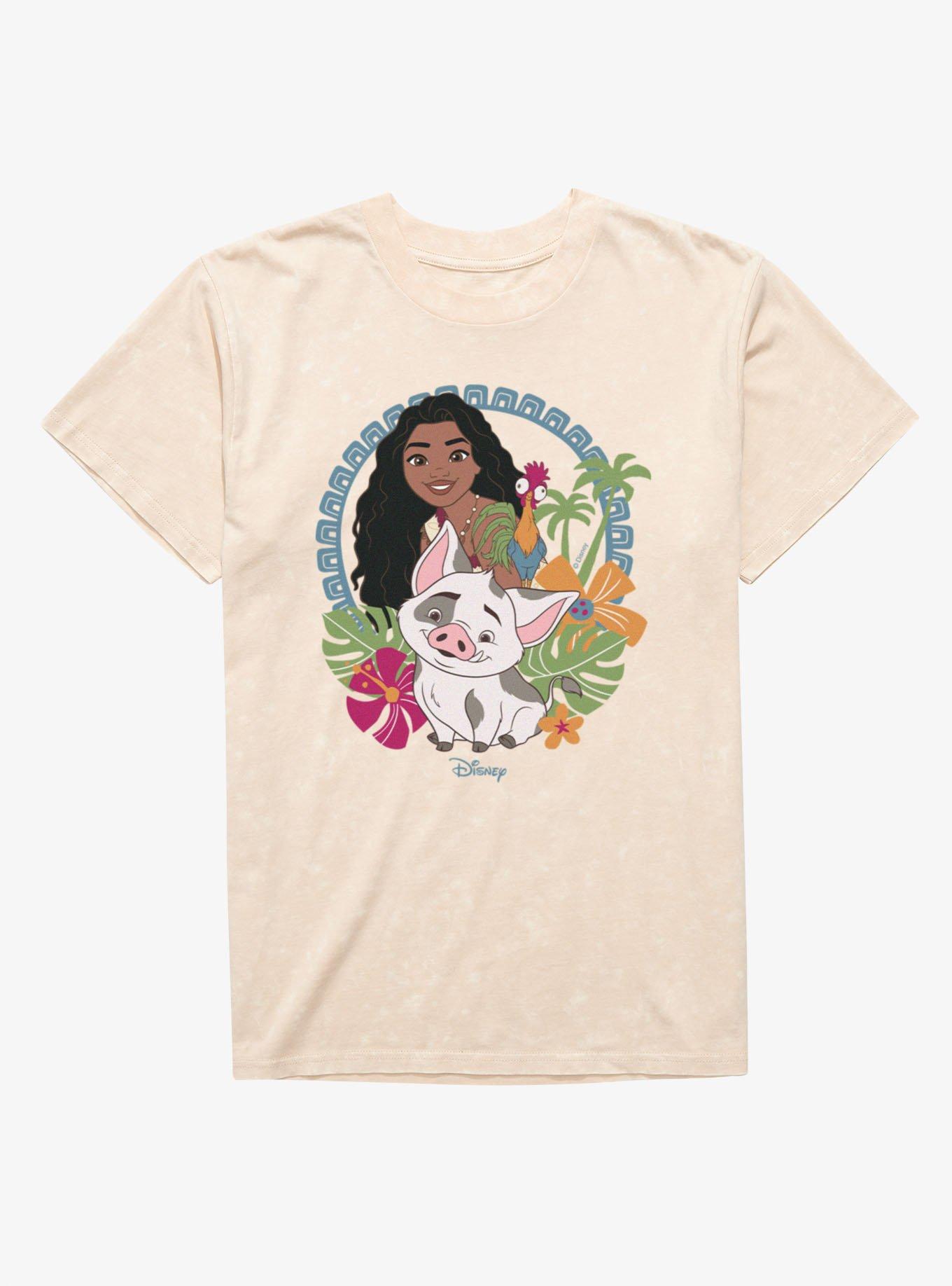 Disney Moana Hei Hei & Pua Island Ring Mineral Wash T-Shirt, , hi-res