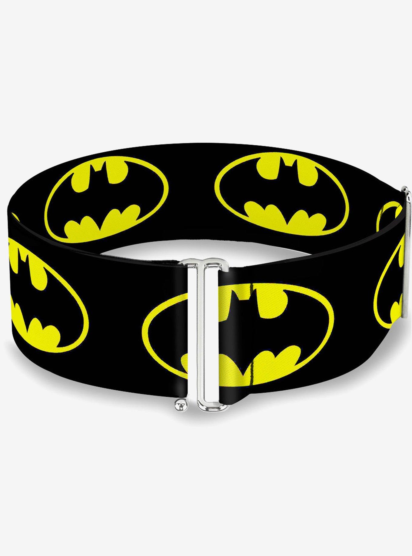 DC Comics Batman Shield Yellow Cinch Belt, , hi-res