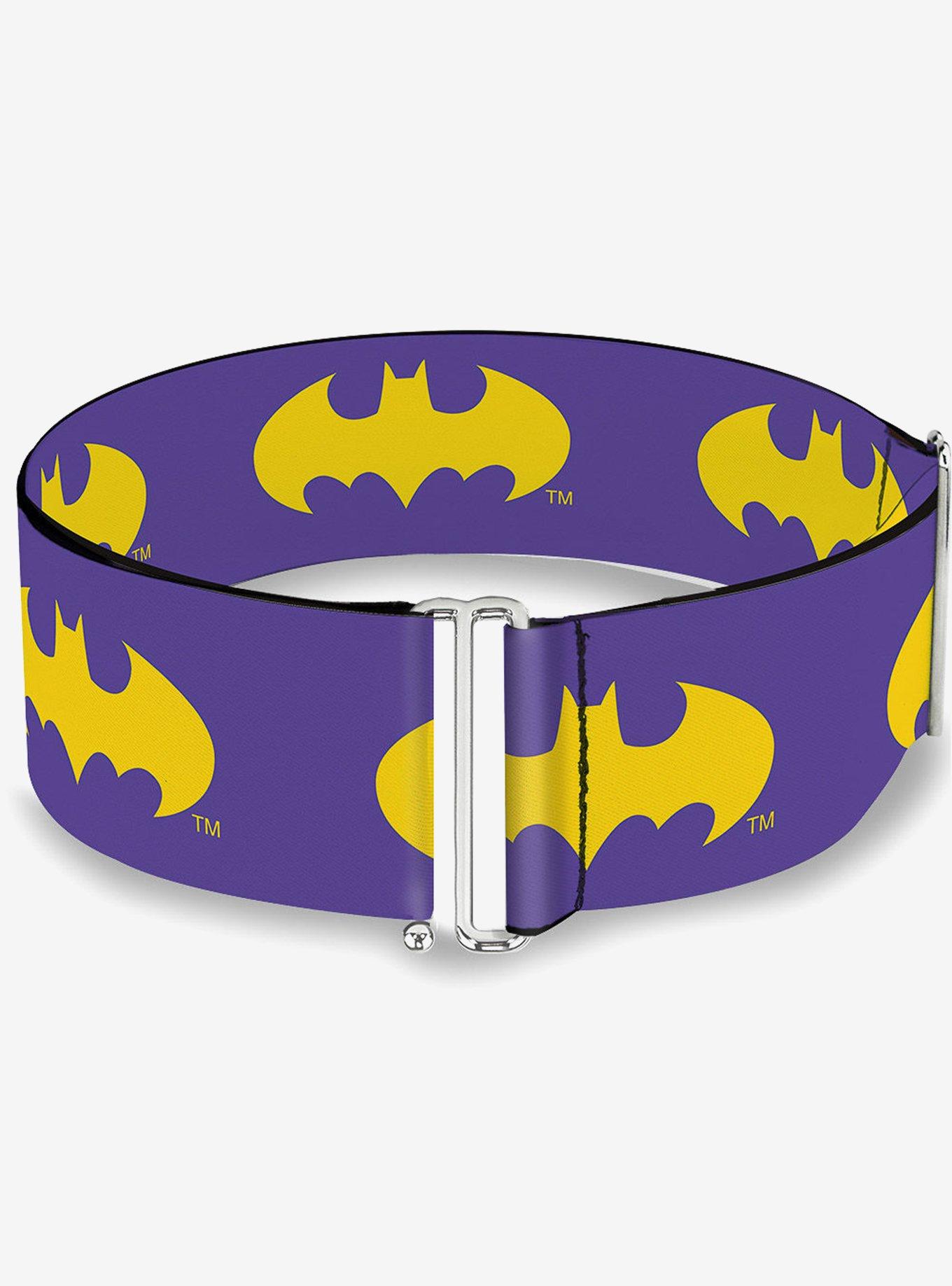 DC Comics Batman Signal Purple Yellow Cinch Belt, , hi-res