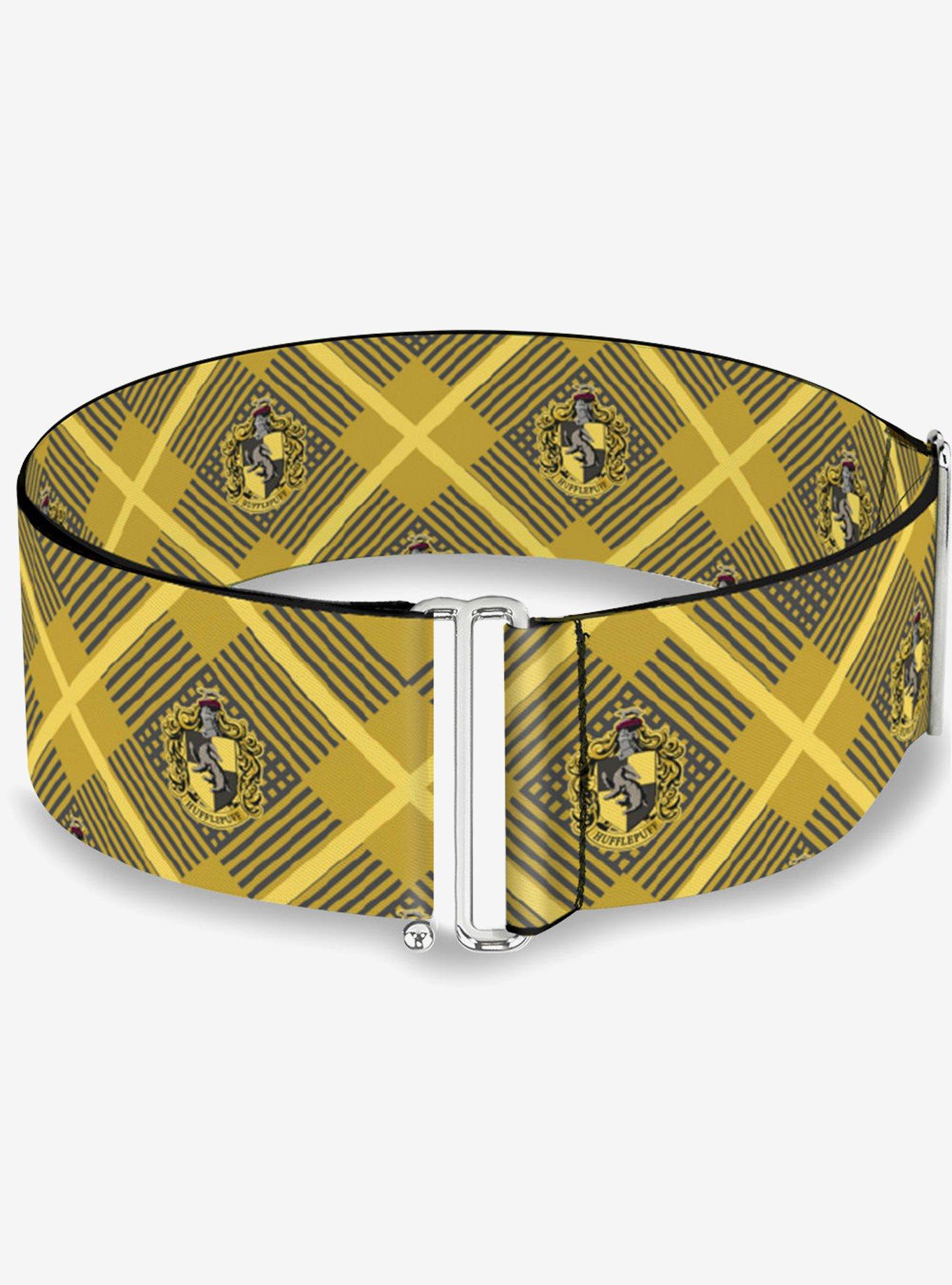 Harry Potter Hufflepuff Crest Plaid Cinch Belt, , hi-res
