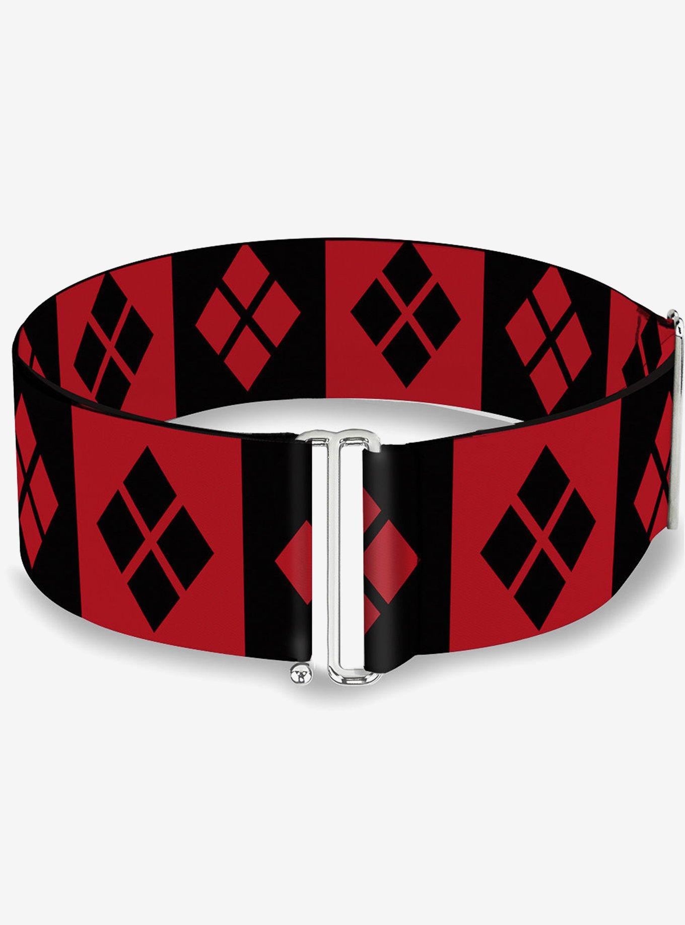 DC Comics Harley Quinn Diamond Blocks Cinch Belt, , hi-res