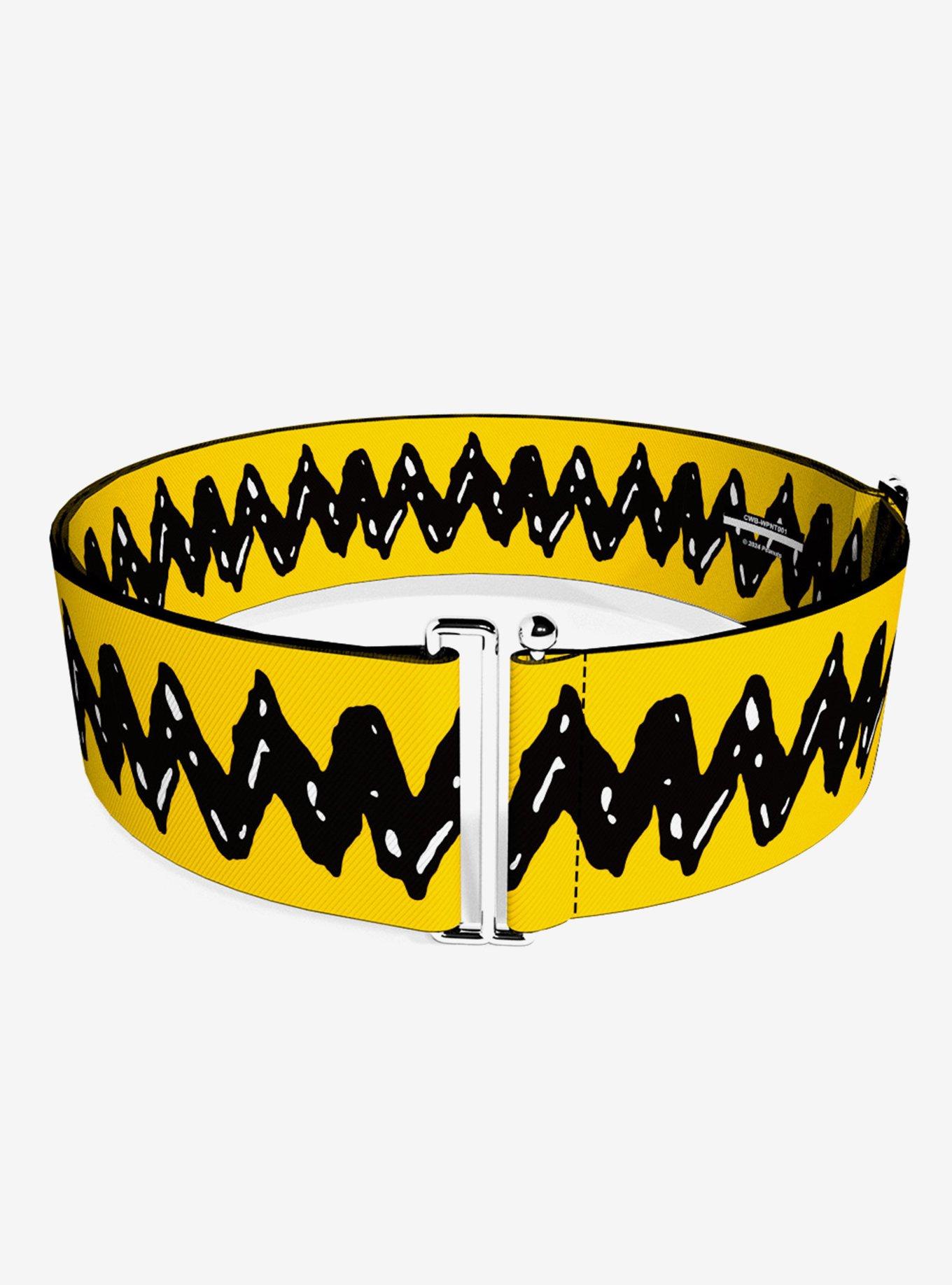 Peanuts 75th Charlie Brown Zig Zag Stripe Cinch Belt, , hi-res