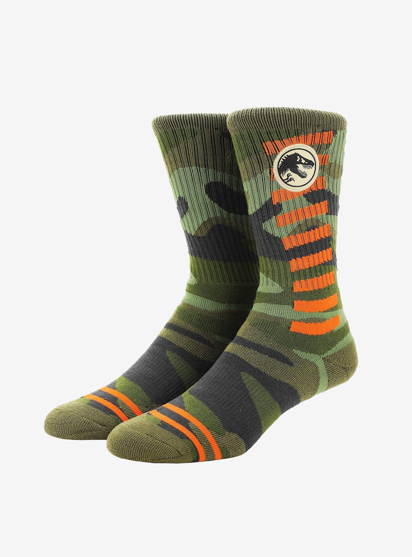 Jurassic Park Camo Crew Socks, , hi-res