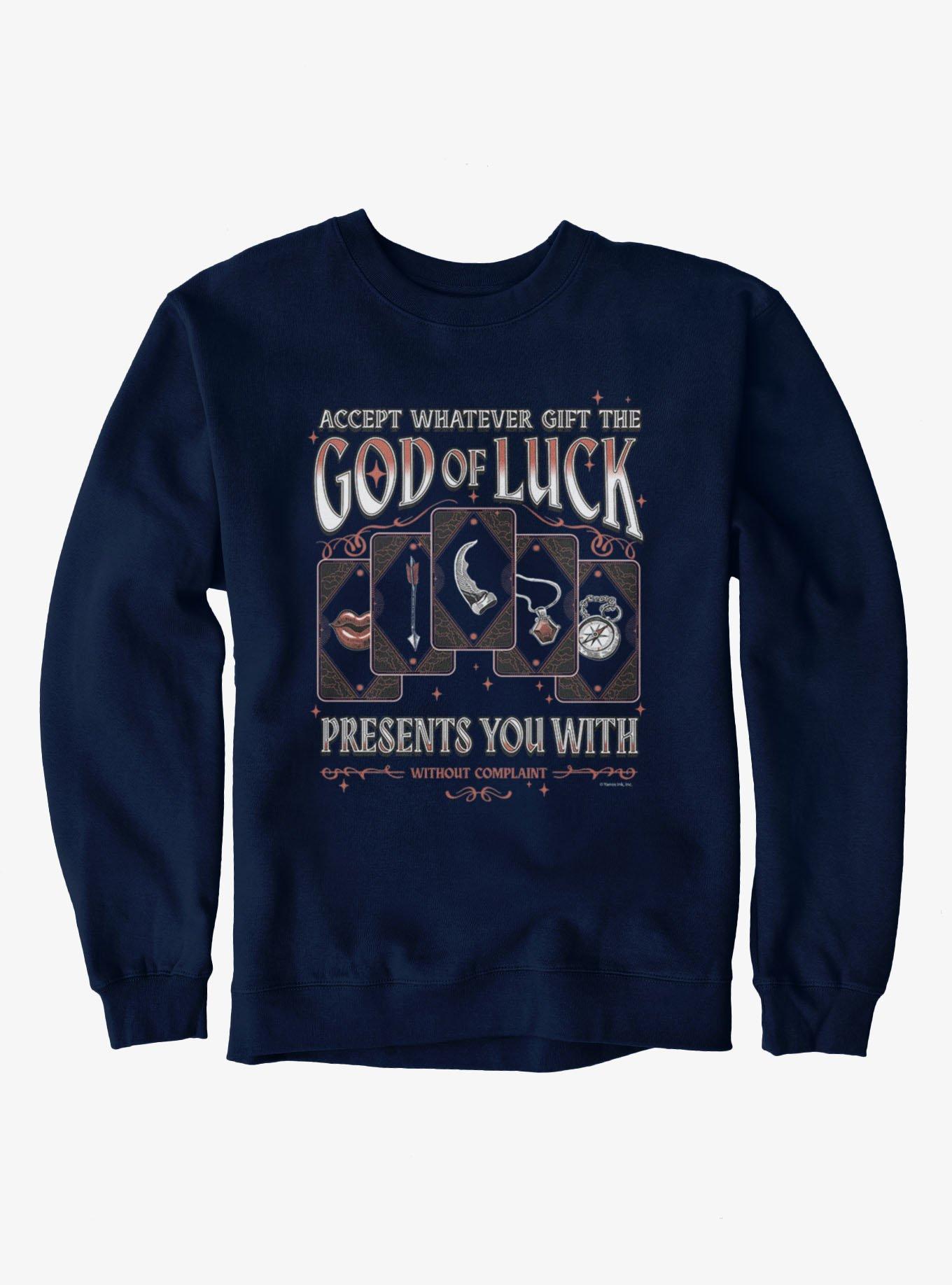 The Empyrean Fourth Wing God Of Luck Tarot Cards Sweatshirt, , hi-res