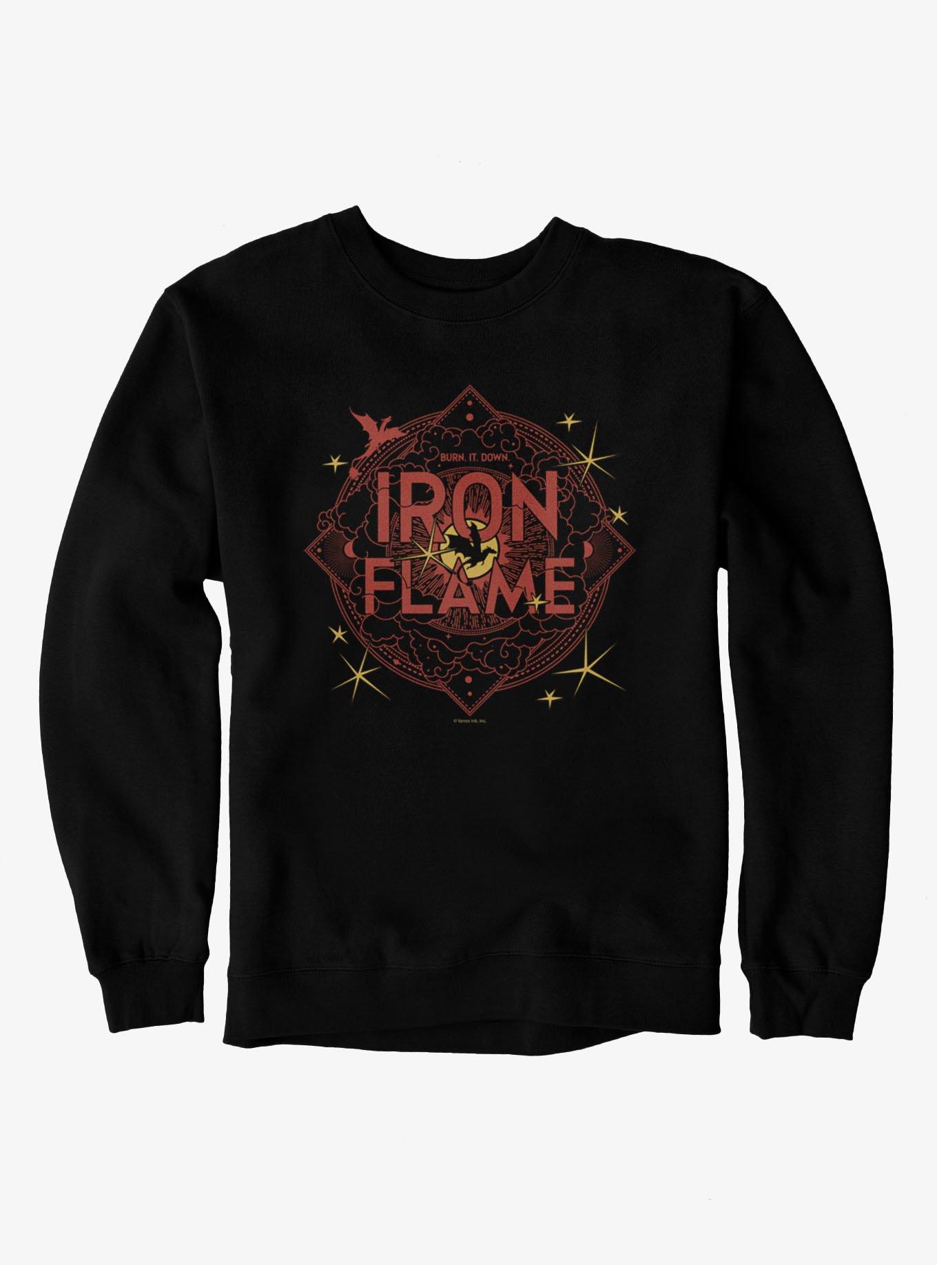 The Empyrean Fourth Wing Iron Flame Red Crest Sweatshirt, , hi-res
