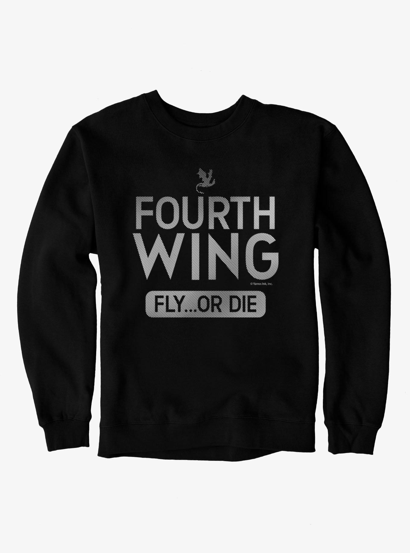 The Empyrean Fourth Wing Fly Or Die Stripes Sweatshirt