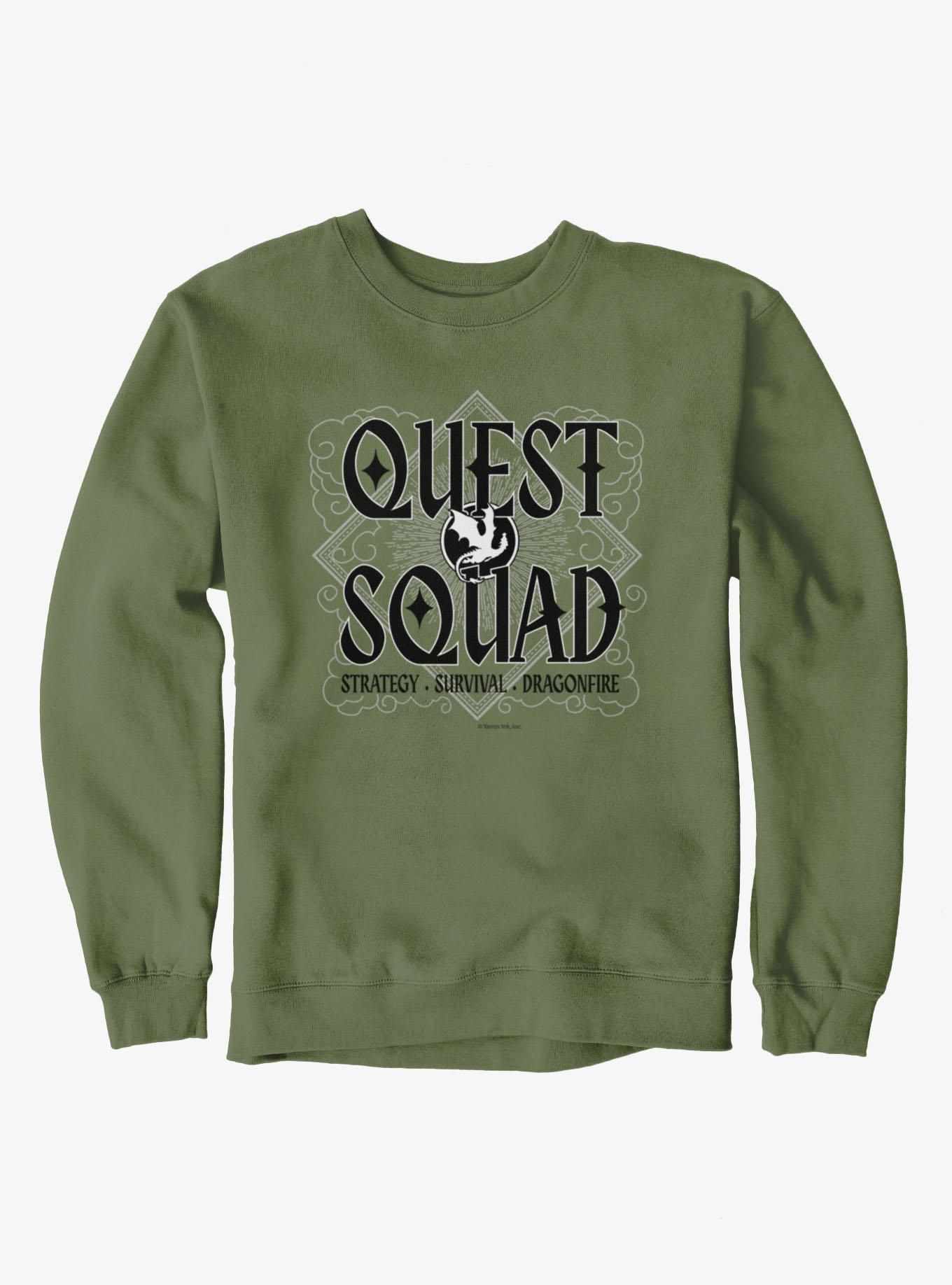 The Empyrean Fourth Wing Quest Squad Strategy Survival Sweatshirt, , hi-res