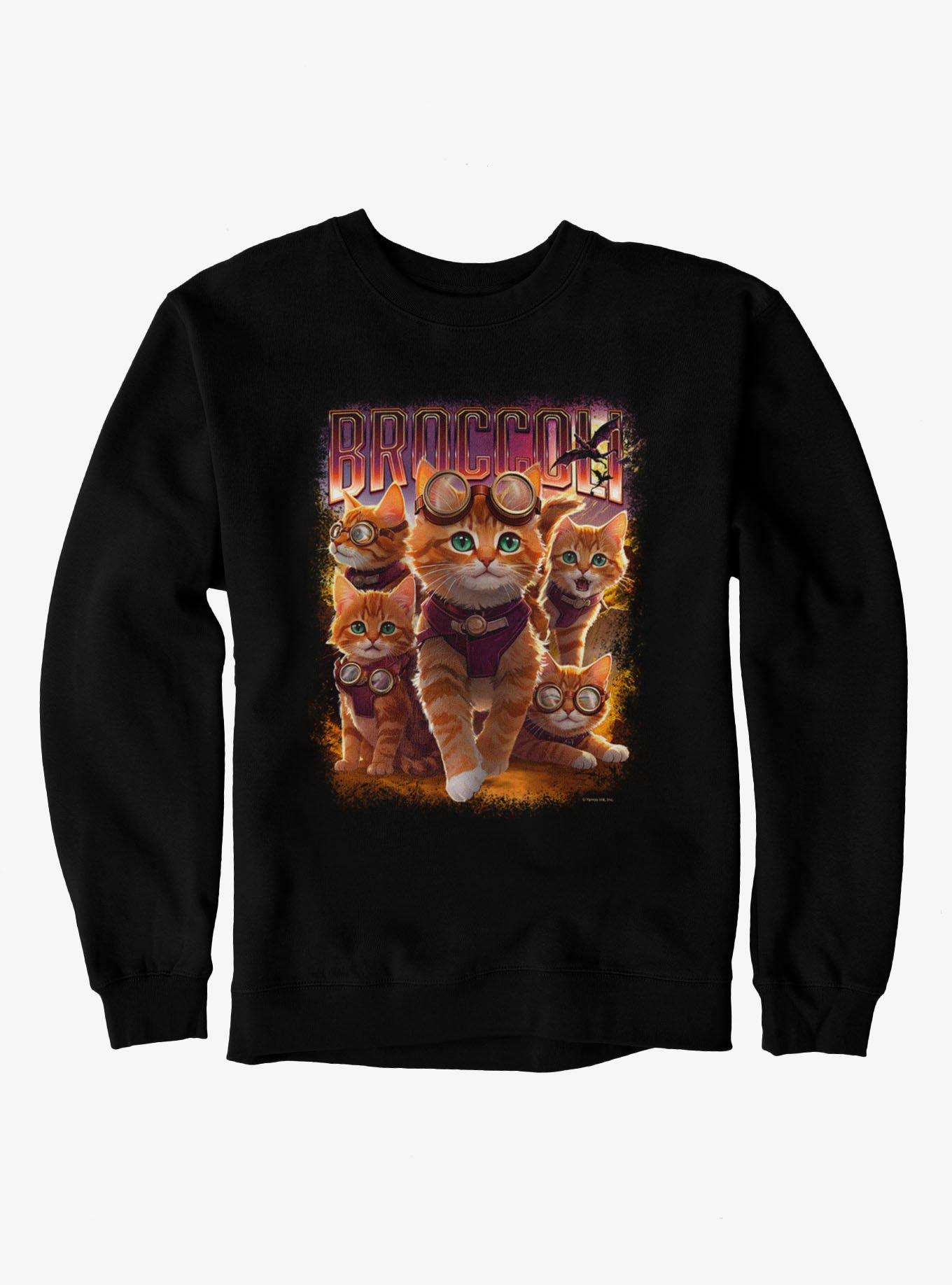 The Empyrean Fourth Wing Broccoli Happy Collage Sweatshirt, , hi-res view 1