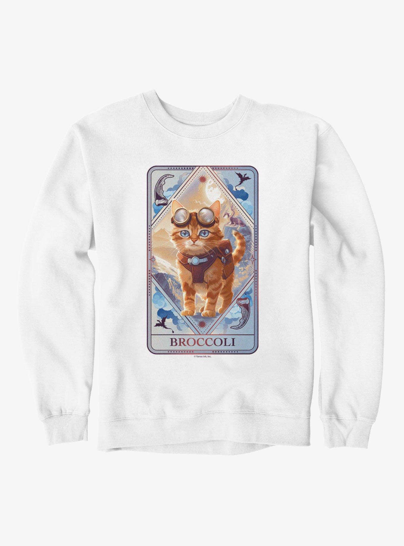 The Empyrean Fourth Wing Broccoli Tarot Card Sweatshirt, , hi-res