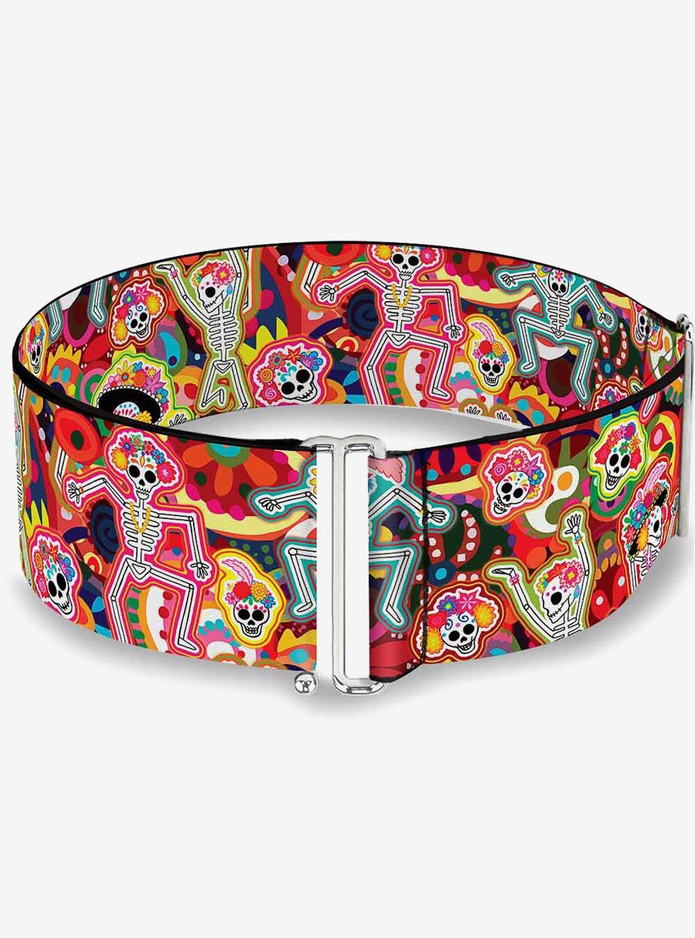 Thaneeya McArdle Dancing Catrinas Collage Multi Cinch Belt