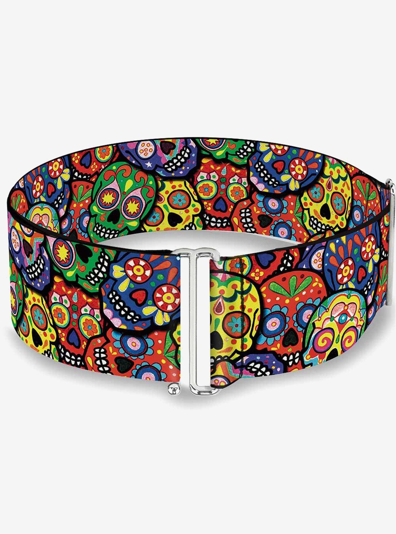Thaneeya McArdle Colorful Calaveras Stacked Multi Cinch Belt, , hi-res