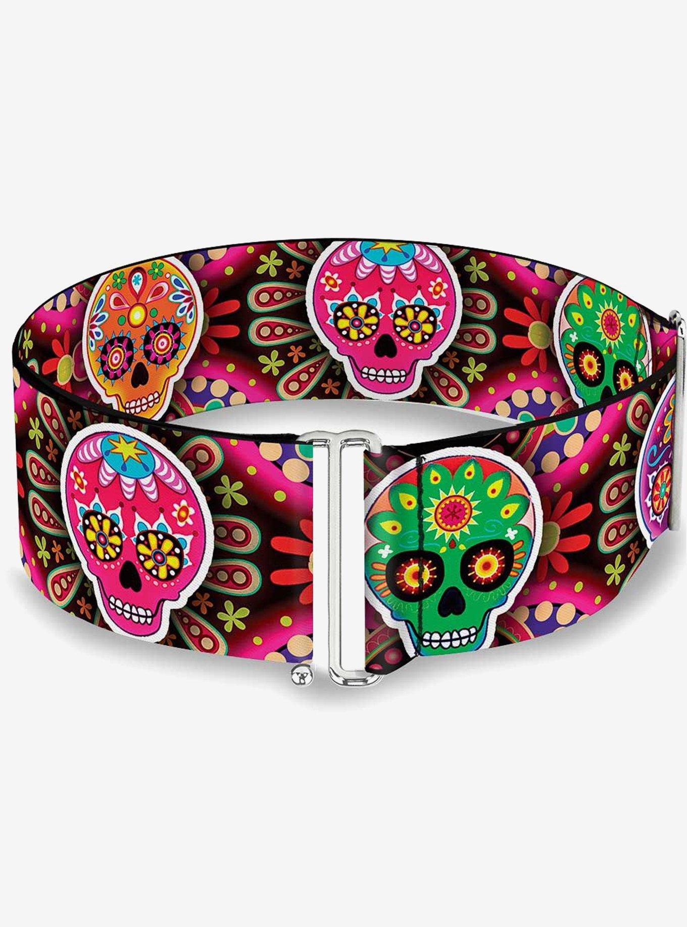 Thaneeya Mcardle Six Sugar Skulls Multi Cinch Belt, , hi-res