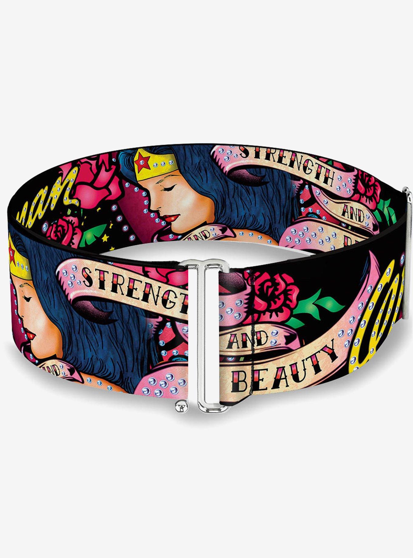DC Comics Wonder Woman Roses Strength And Beauty Cinch Belt, , hi-res