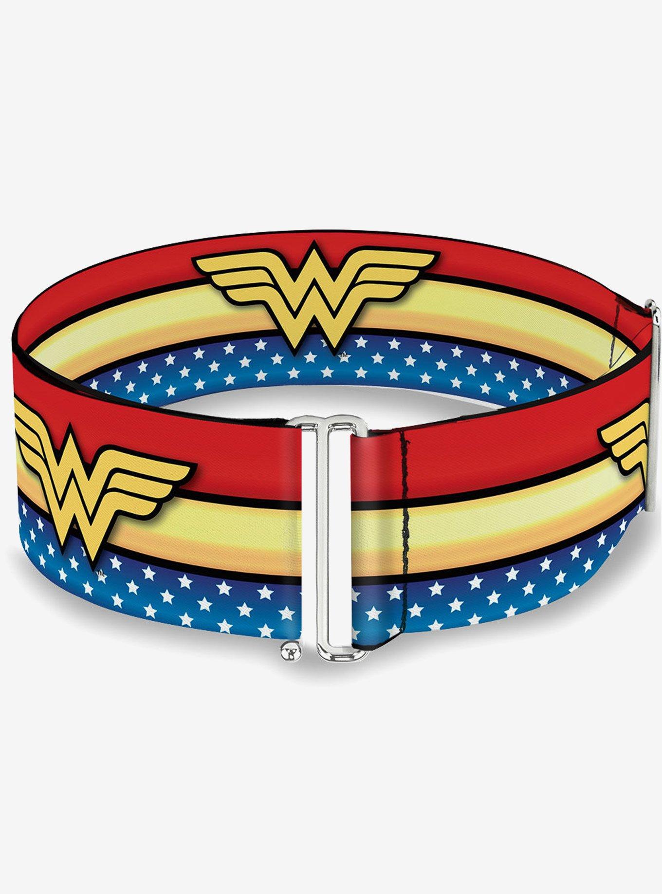 DC Comics Wonder Woman Logo Stripe Stars Cinch Belt