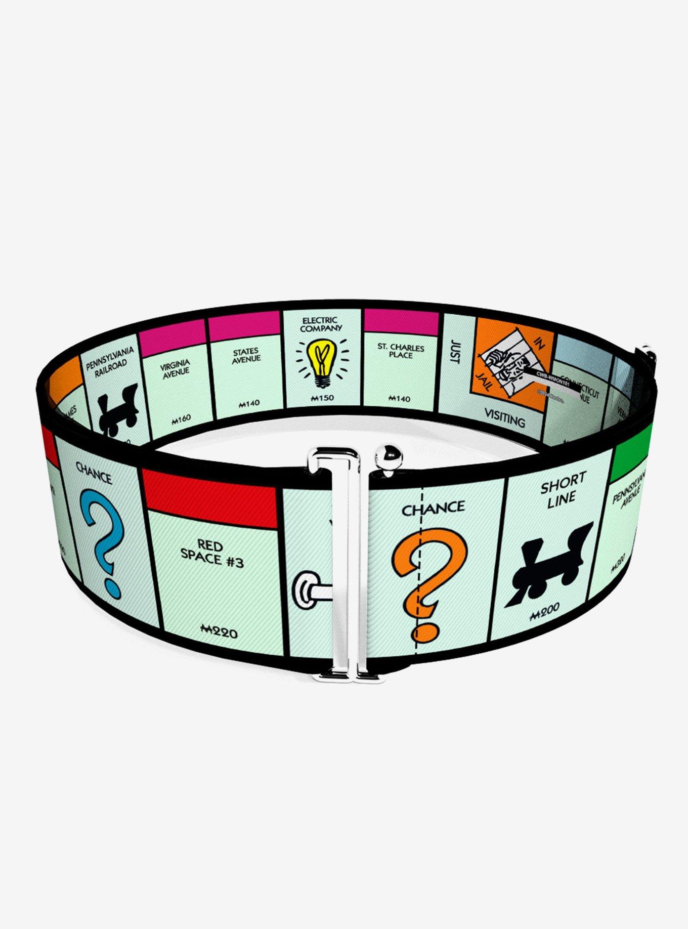 Monopoly Game Board Space Blocks Cinch Belt, , hi-res