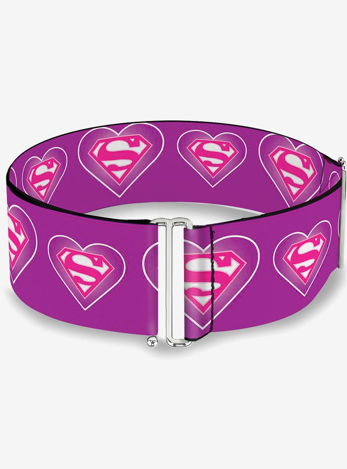 DC Comics Superman Logo Heart Cinch Belt