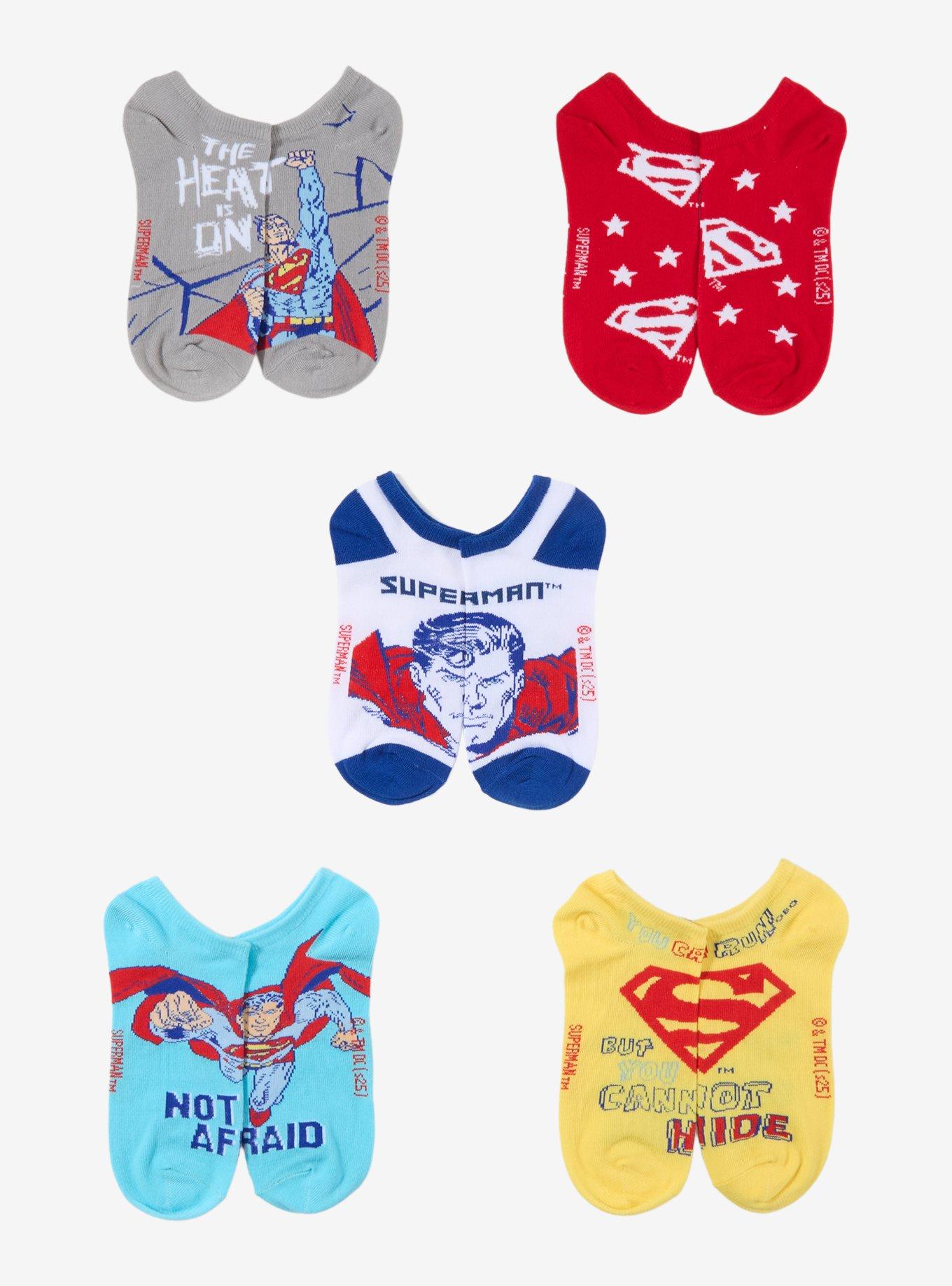 DC Comics Superman Icons Ankle Sock Set, , hi-res