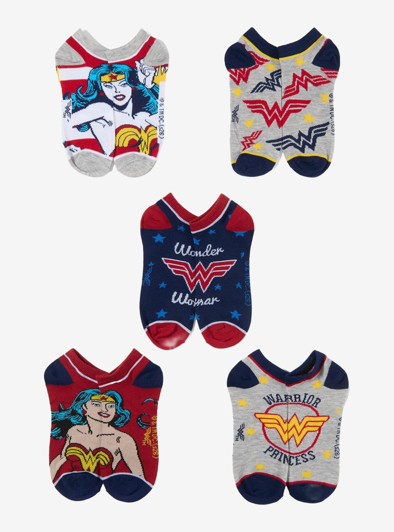 DC Comics Wonder Woman Icons Ankle Sock Set, , hi-res