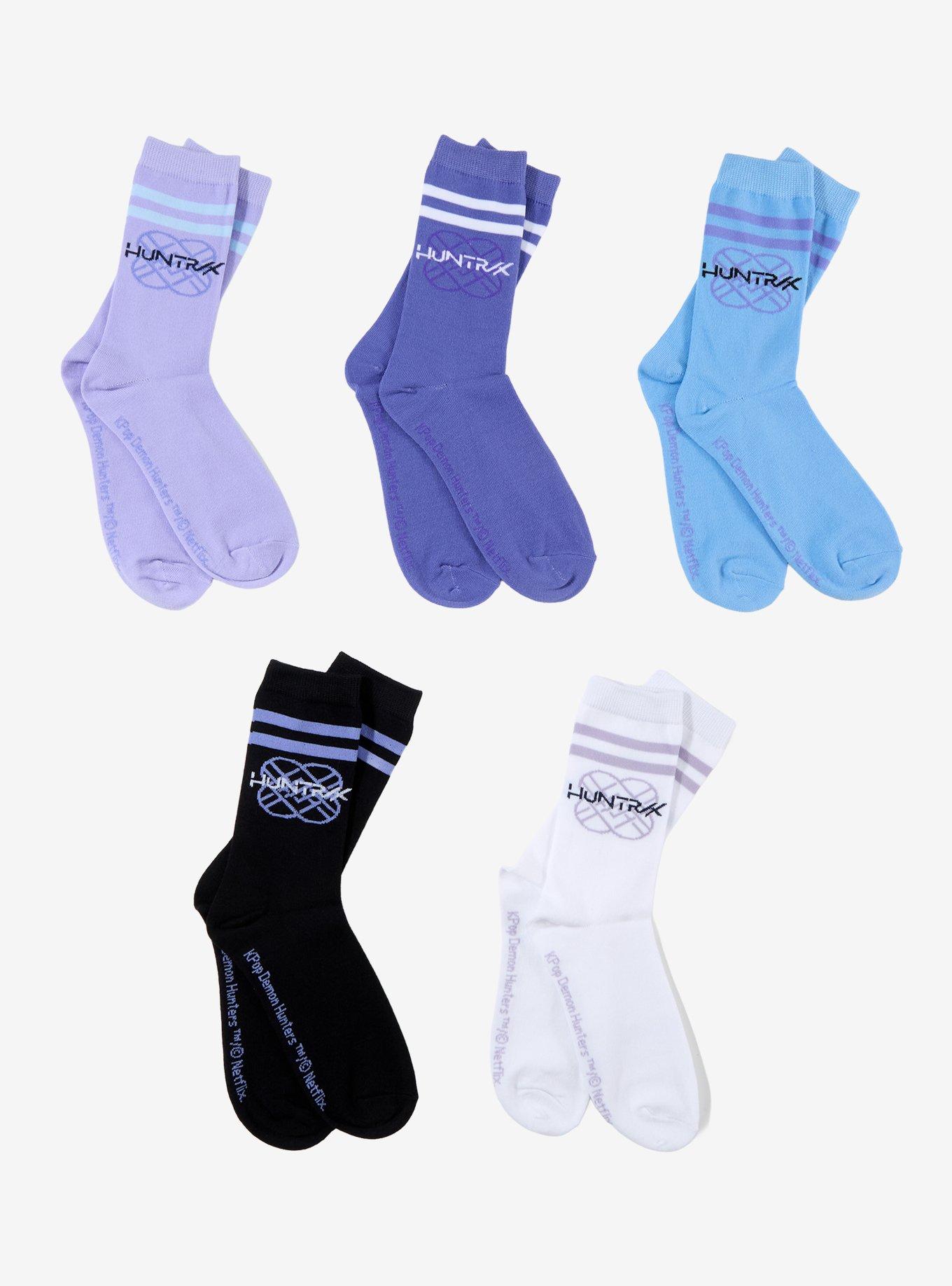 KPop Demon Hunters HUNTR/X Logo Crew Sock Set, , hi-res