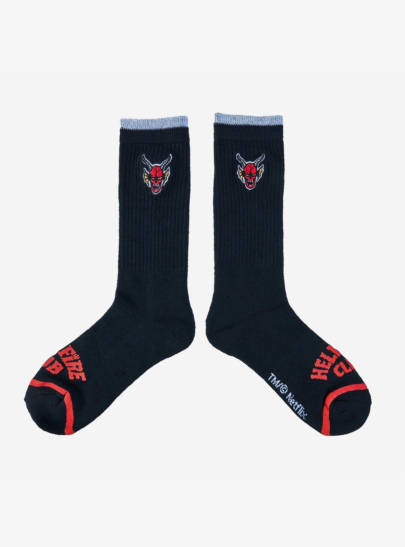 Stranger Things Hellfire Club Crew Socks, , hi-res