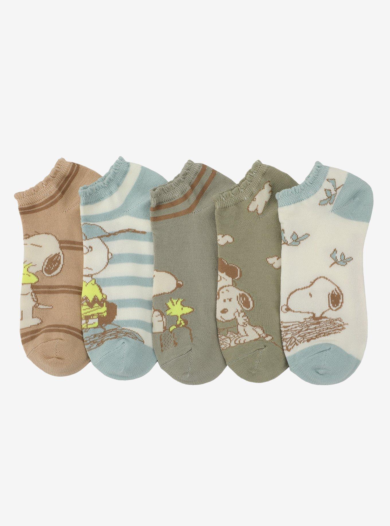 Peanuts Tonal Scalloped Sock Set, , hi-res
