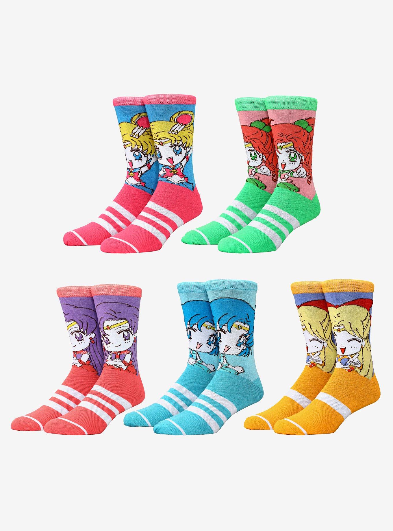 Sailor Moon Crystal Crew Sock Set, , hi-res
