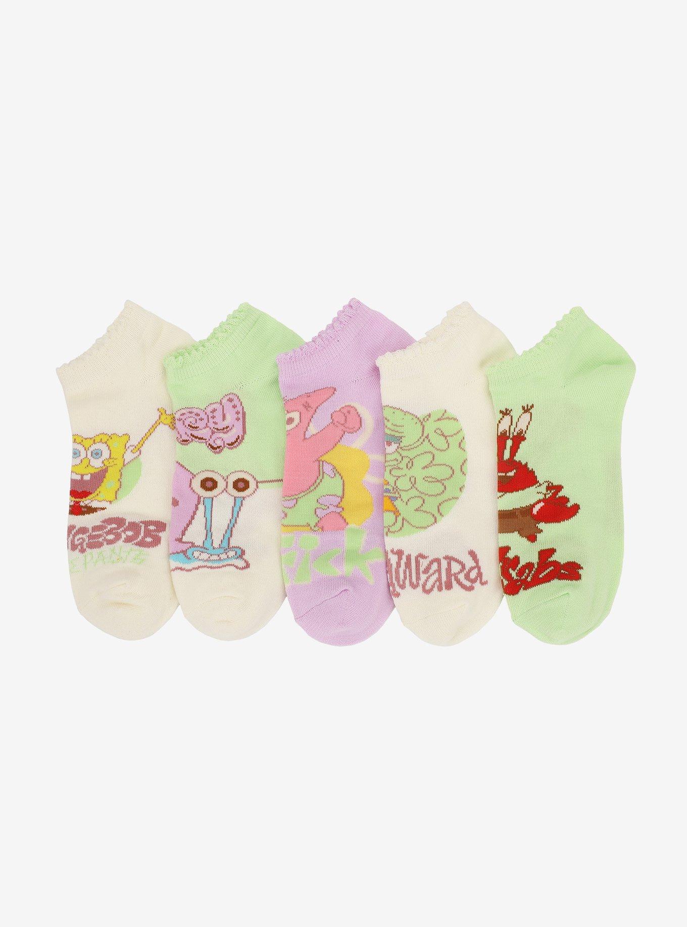 Spongebob Squarepants Characters Ankle Sock Set, , hi-res