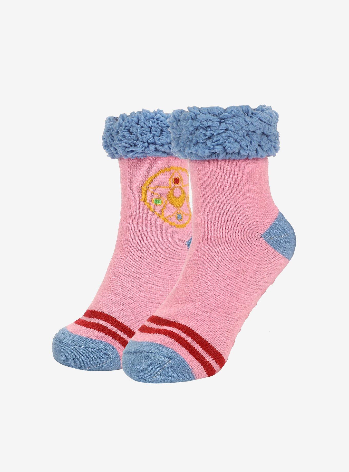 Sailor Moon Icon Sherpa Slipper Sock, , hi-res