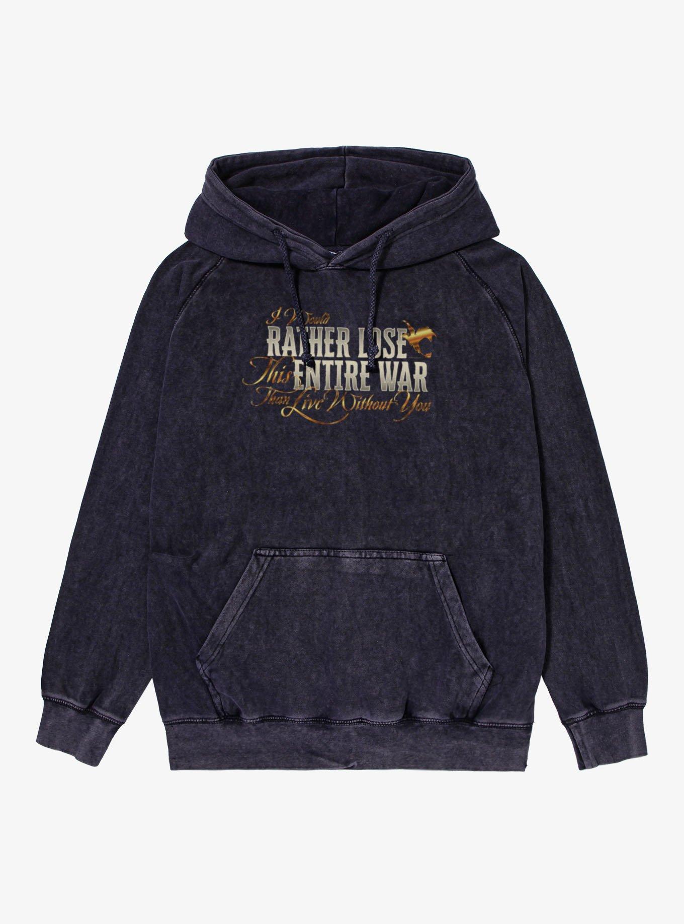 The Empyrean Fourth Wing Rather Lose Than Be Without You Mineral Wash Hoodie