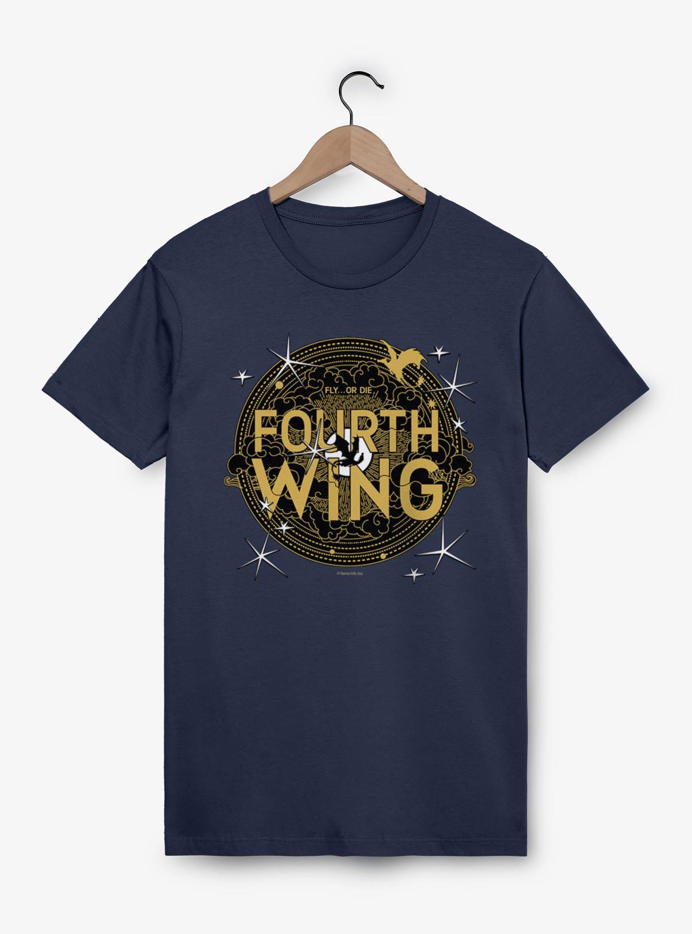 The Empyrean Fourth Wing Black Crest T-Shirt