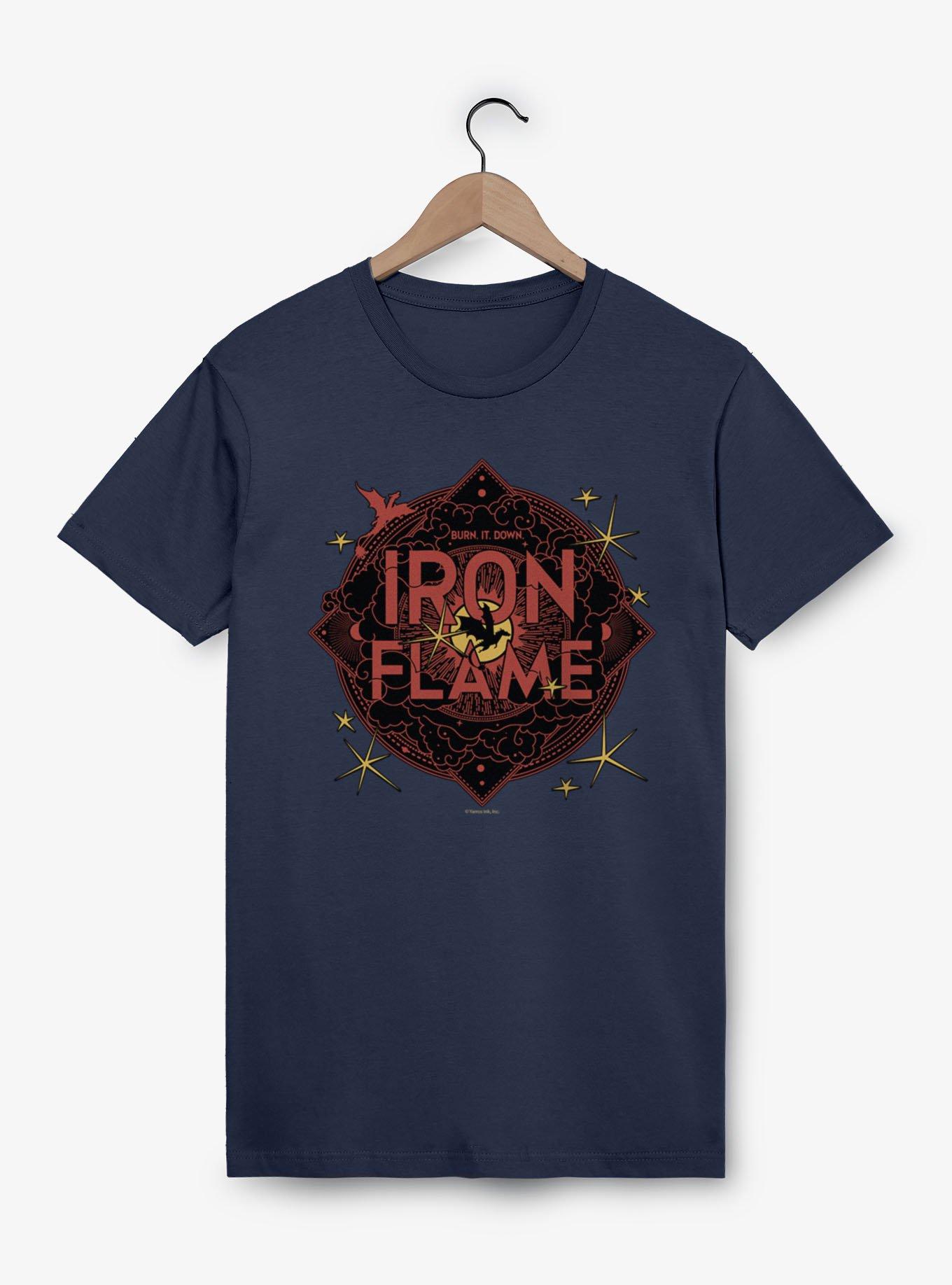 The Empyrean Fourth Wing Iron Flame Red Crest T-Shirt, , hi-res