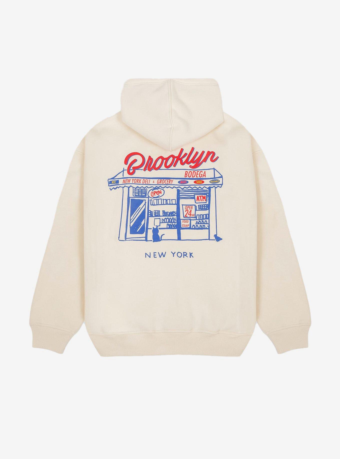 Heavy Weight Brooklyn Bodega Hoodie Light Yellow, , hi-res