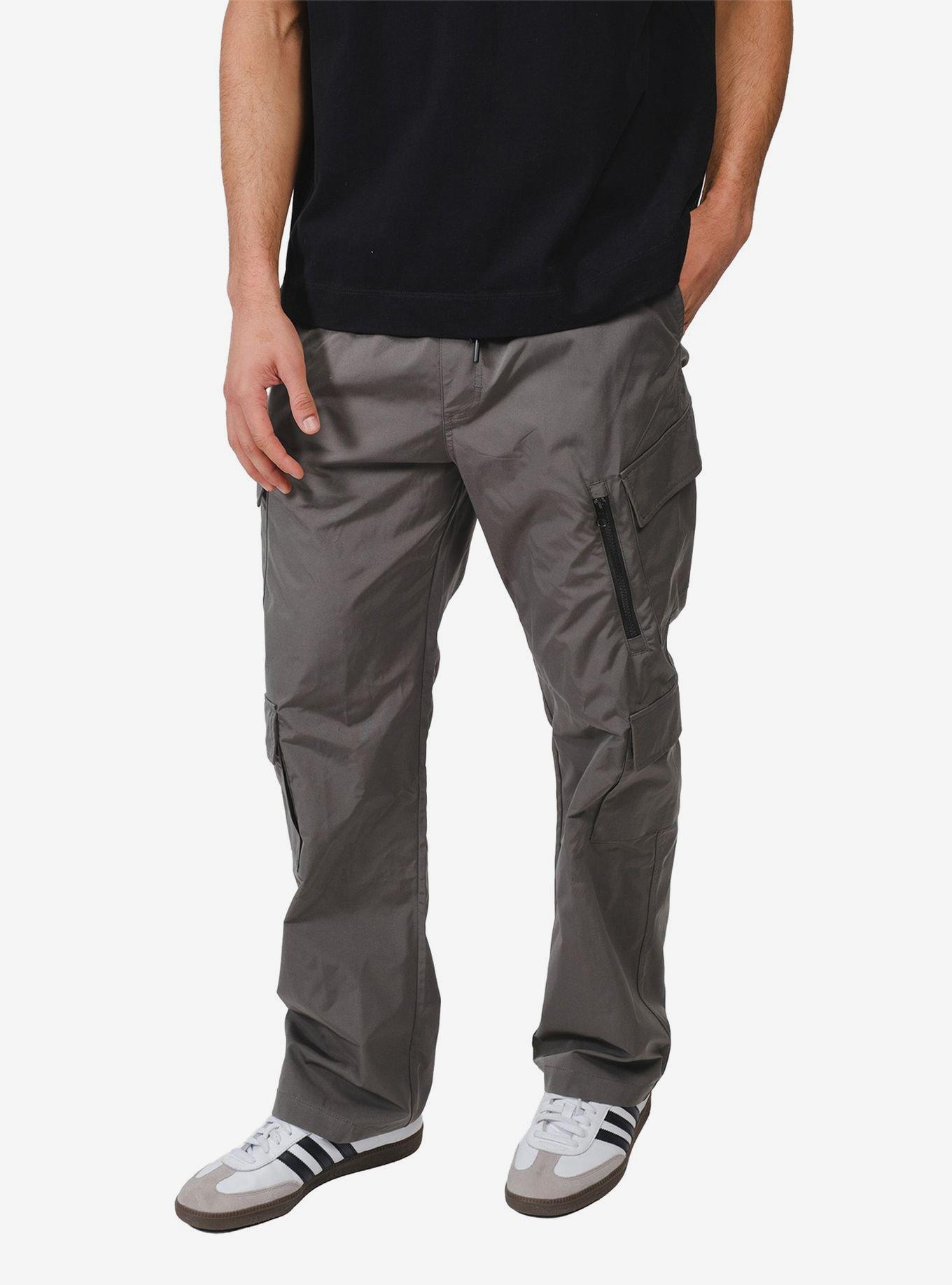 Stretch Nylon Diagonal Pocket Pant Charcoal Grey, , hi-res